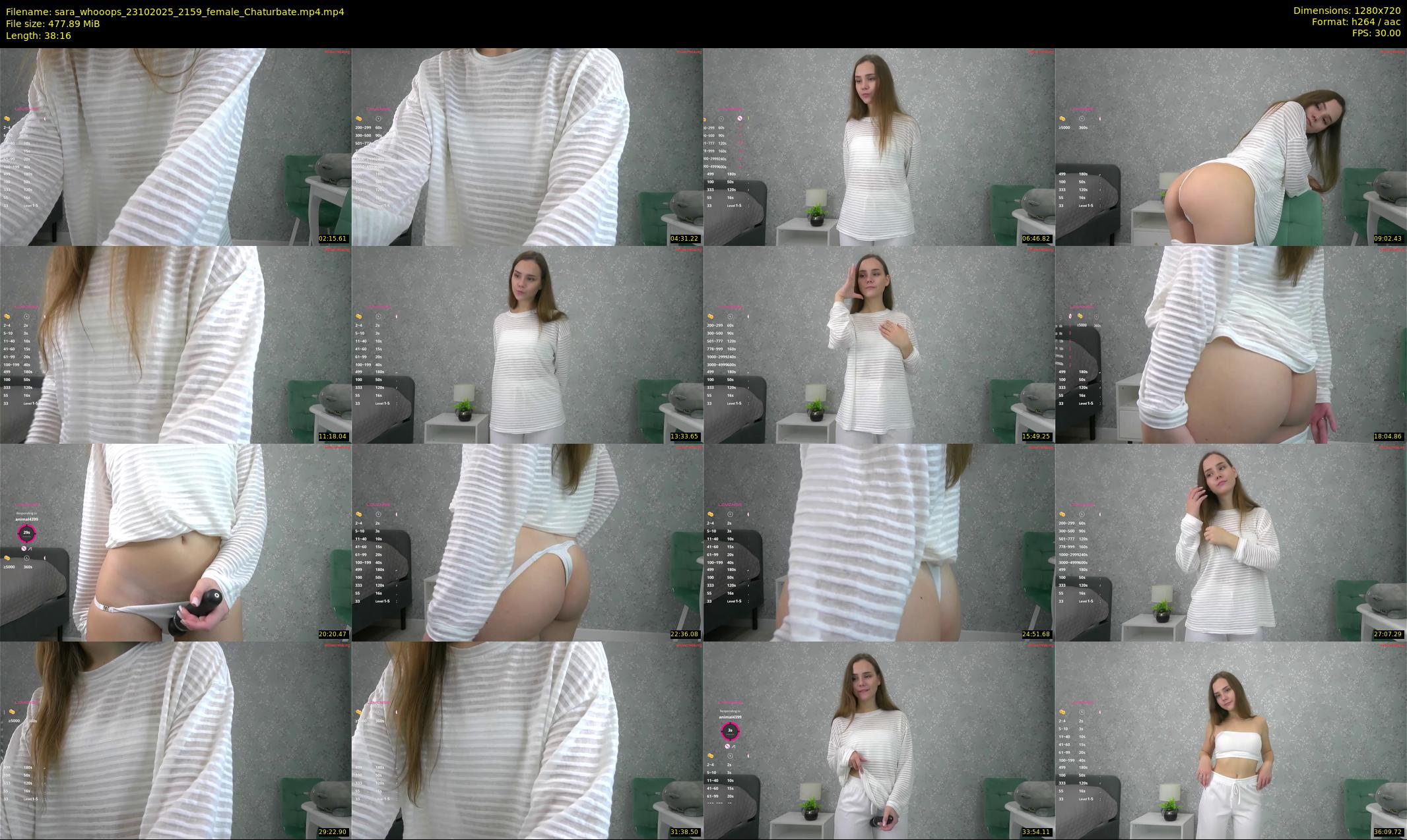 sara_whooops — 39 minute Chaturbate female cam show recording, 720p, Oct 23, 2025
