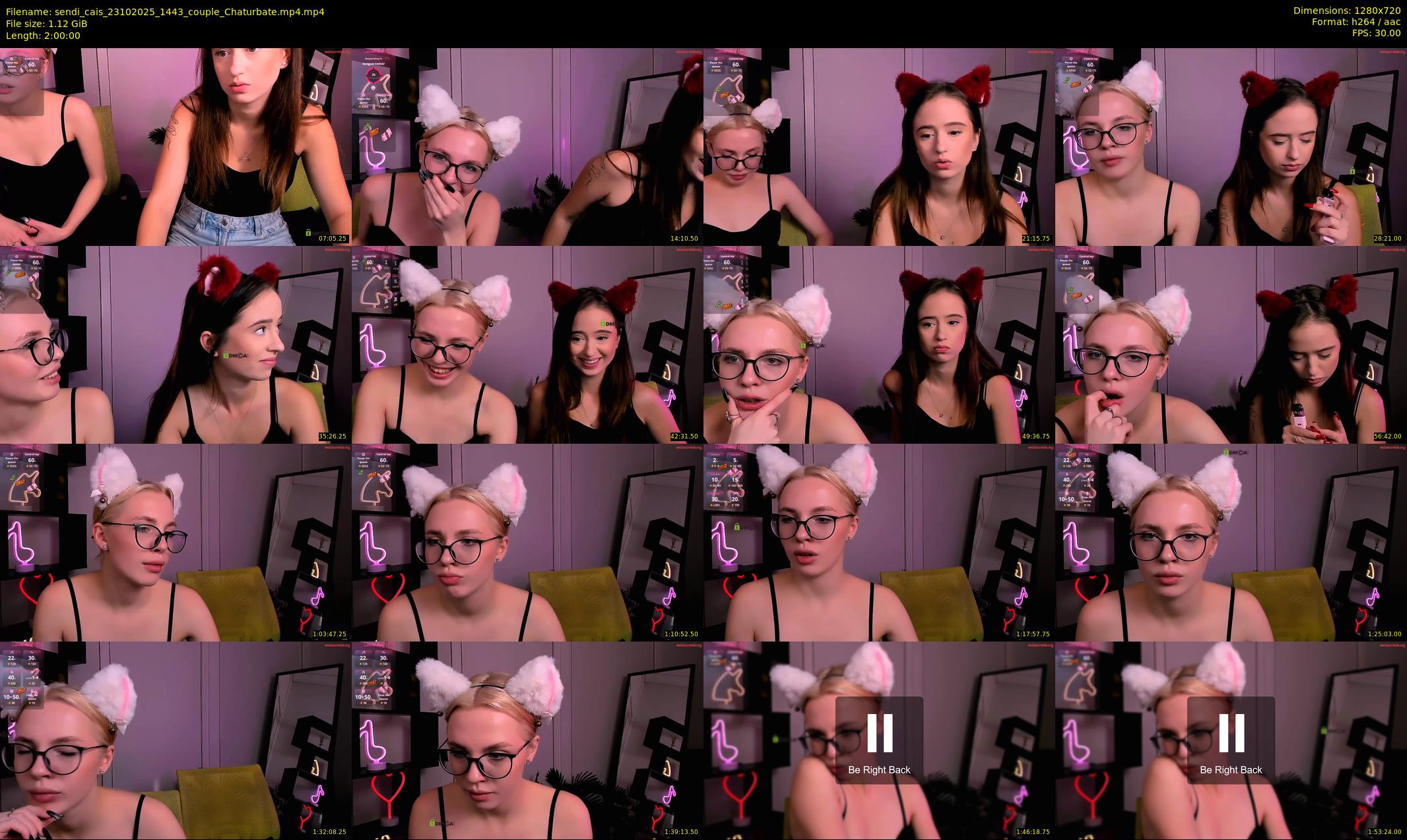 sendi_cais — 120 minute Chaturbate female cam show recording, 720p, Oct 23, 2025