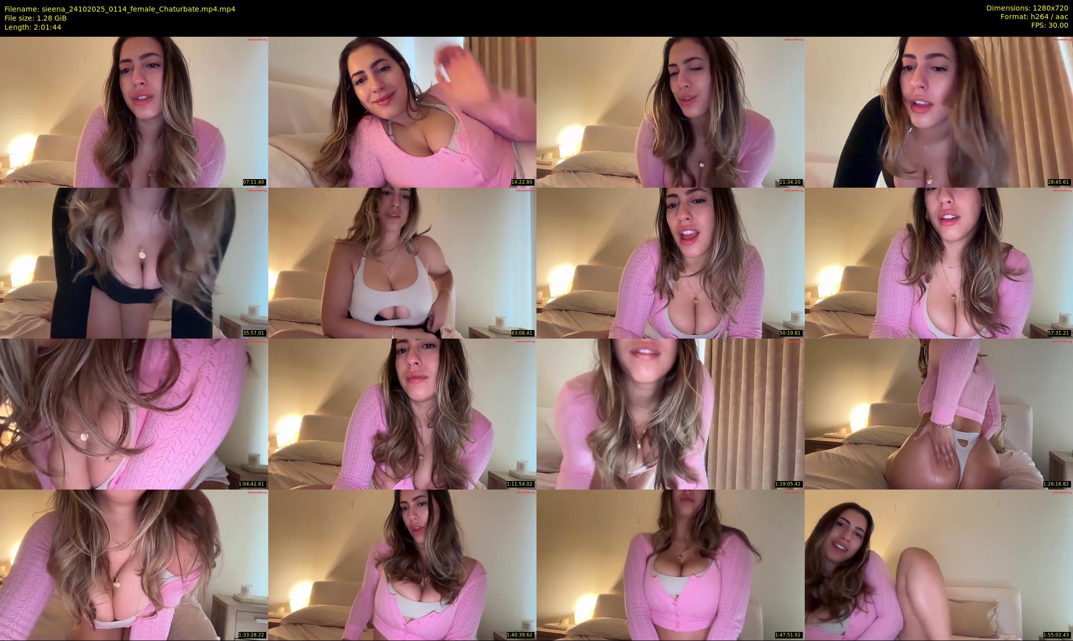 sieena — 122 minute Chaturbate female cam show recording, 720p, Oct 24, 2025