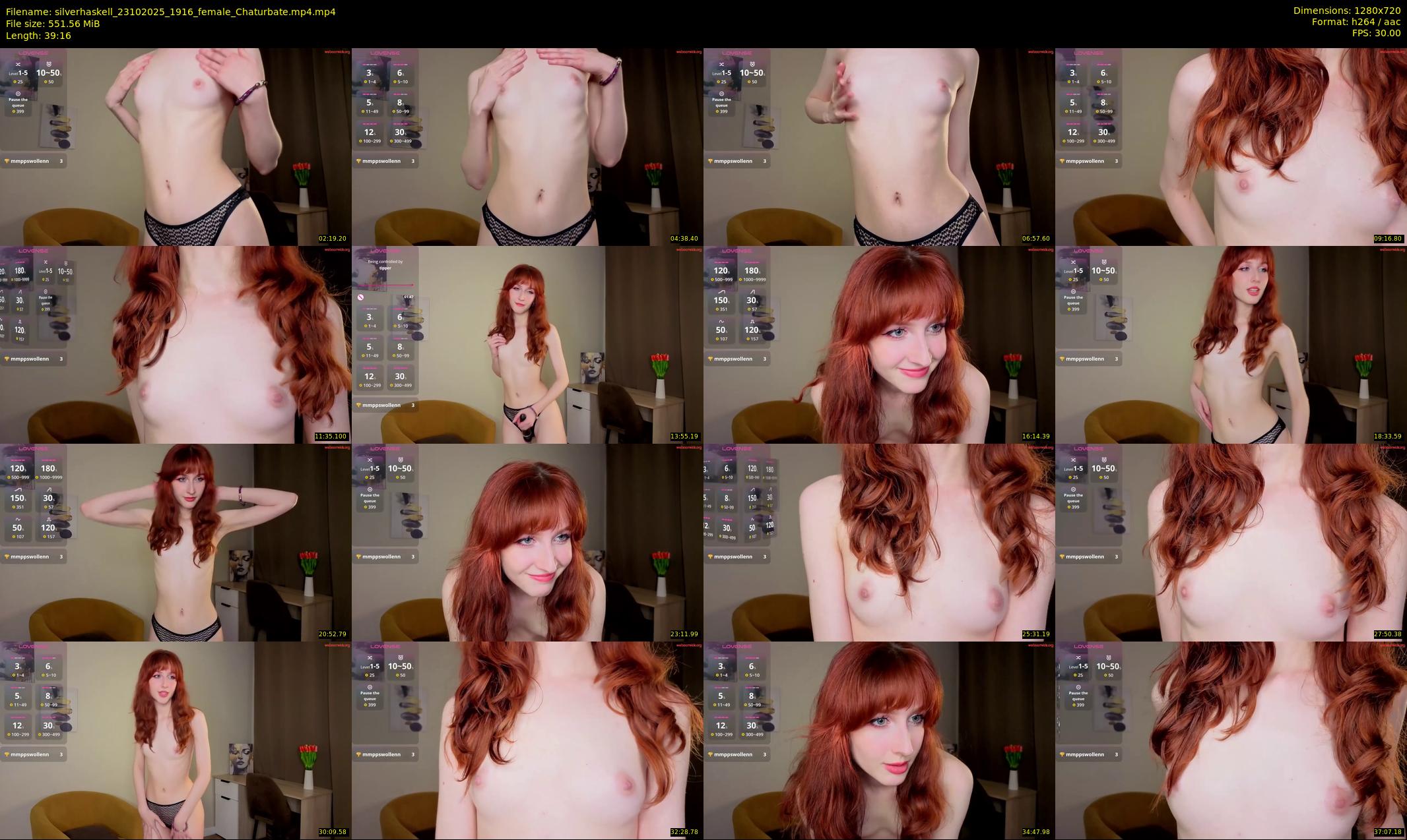 silverhaskell — 40 minute Chaturbate female cam show recording, 720p, Oct 23, 2025