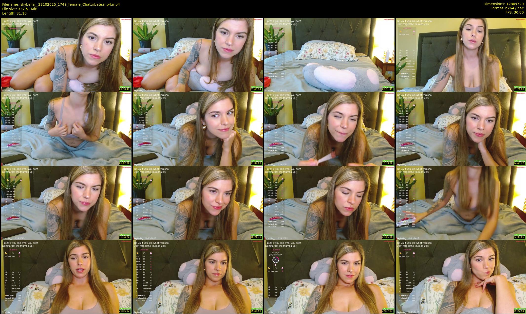 skybella_ — 32 minute Chaturbate female cam show recording, 720p, Oct 23, 2025