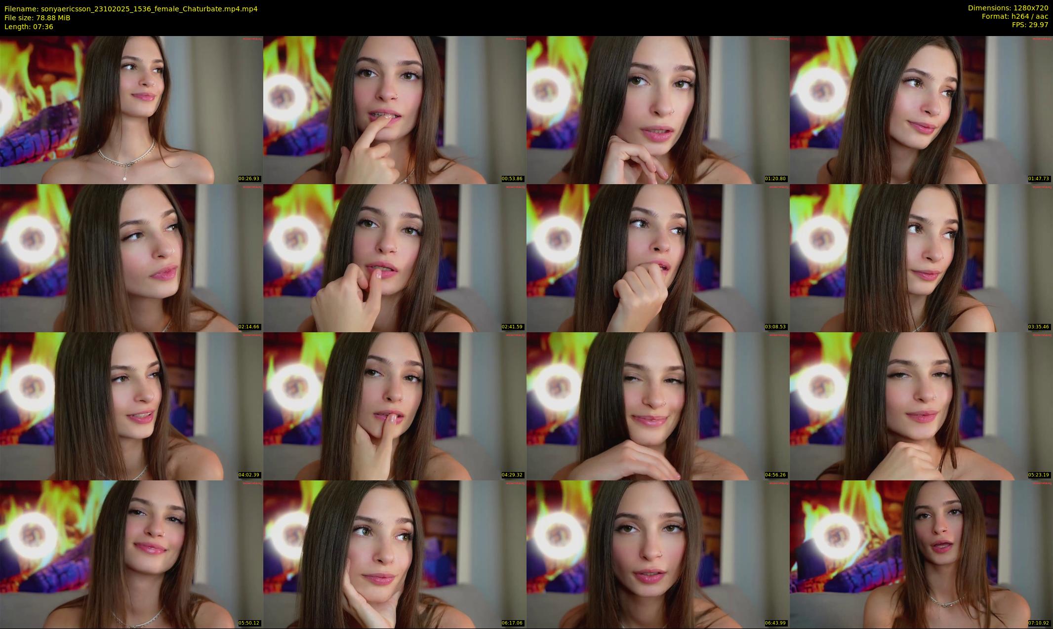 sonyaericsson — 8 minute Chaturbate female cam show recording, 720p, Oct 23, 2025