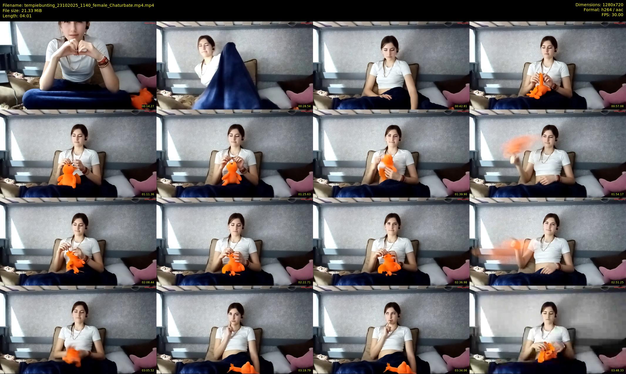 tempiebunting — 5 minute Chaturbate female cam show recording, 720p, Oct 23, 2025