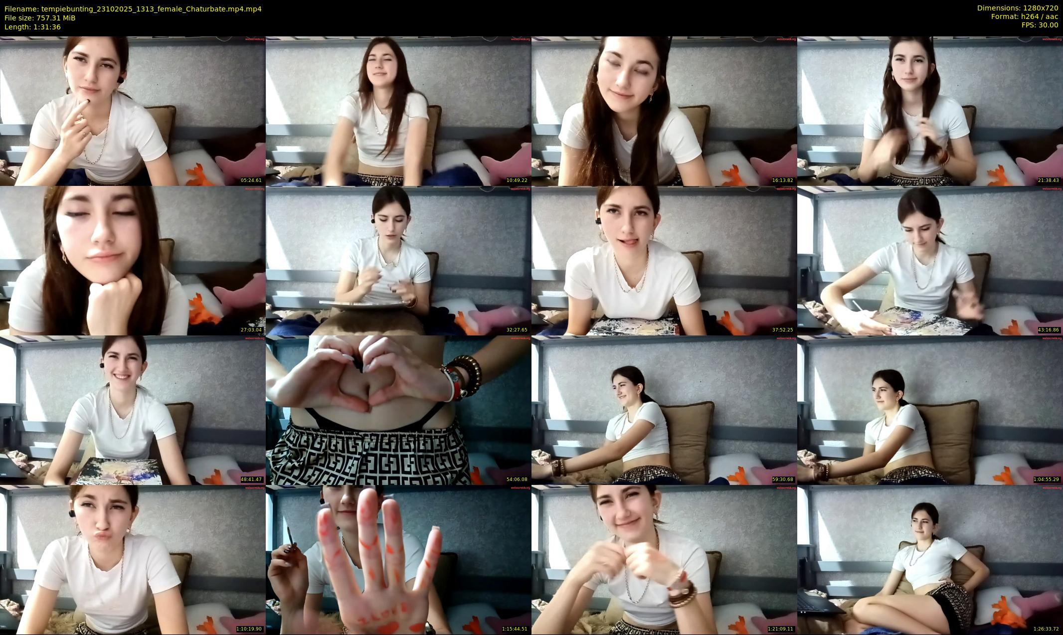 tempiebunting — 92 minute Chaturbate female cam show recording, 720p, Oct 23, 2025