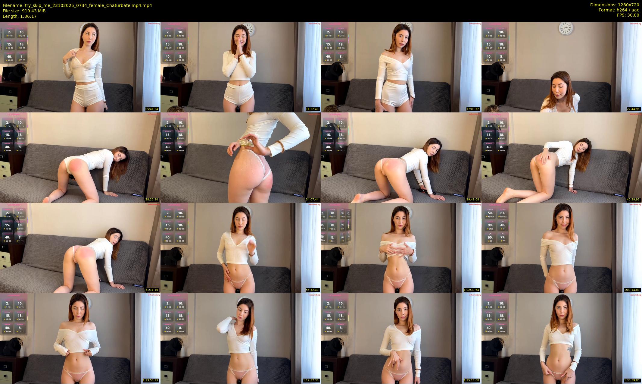 try_skip_me — 97 minute Chaturbate female cam show recording, 720p, Oct 23, 2025