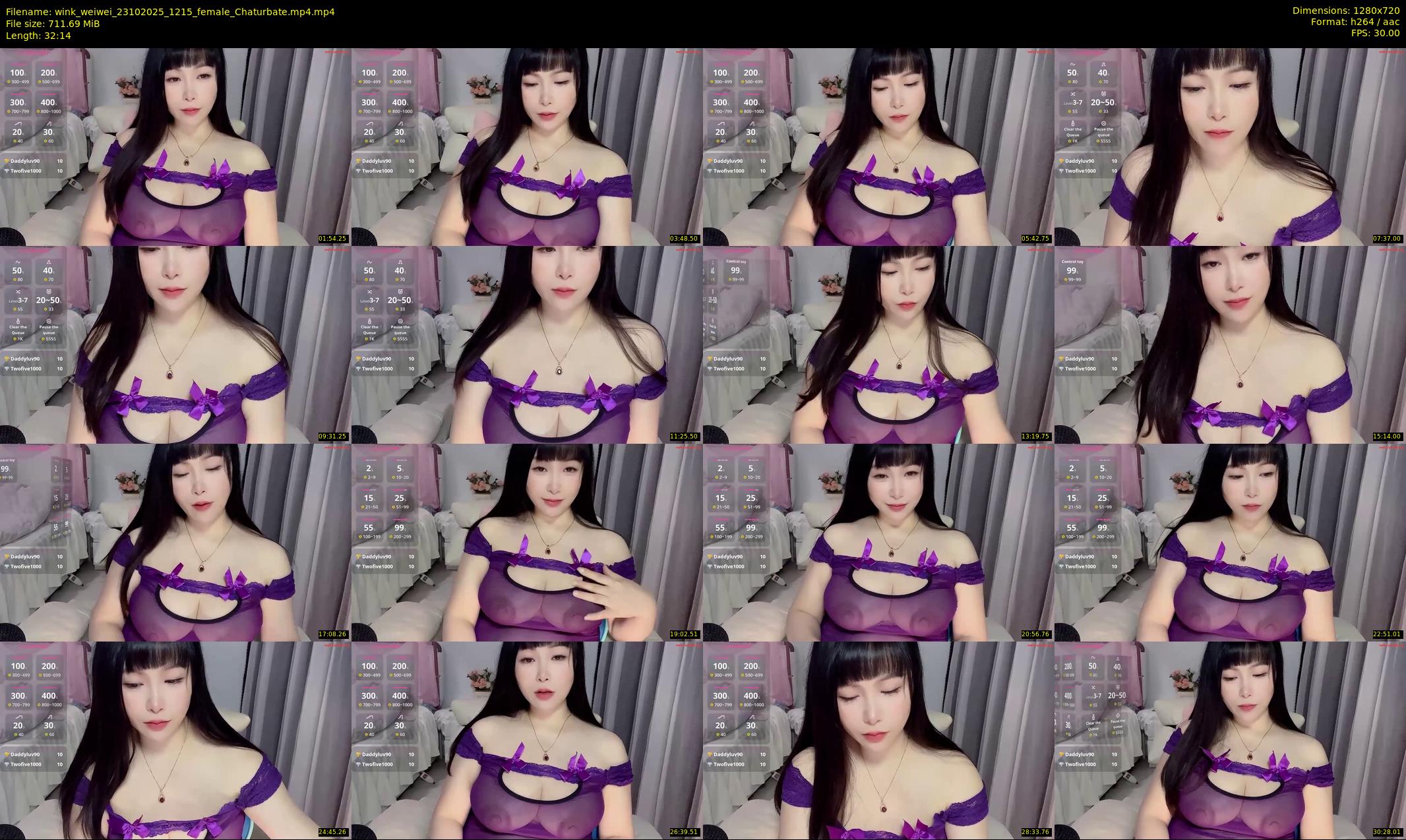 wink_weiwei — 33 minute Chaturbate female cam show recording, 720p, Oct 23, 2025