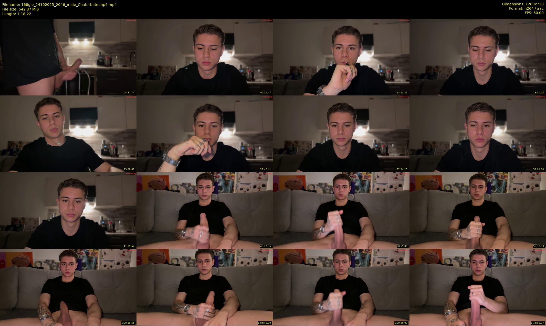 168gio — 79 minute Chaturbate male cam show recording, 720p, Oct 24, 2025