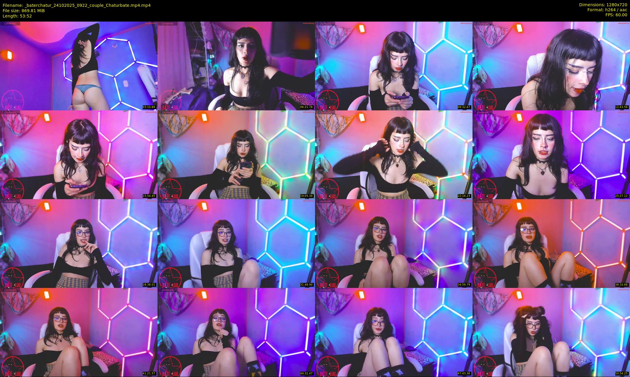 _baterchatur — 54 minute Chaturbate couple cam show recording, 720p, Oct 24, 2025