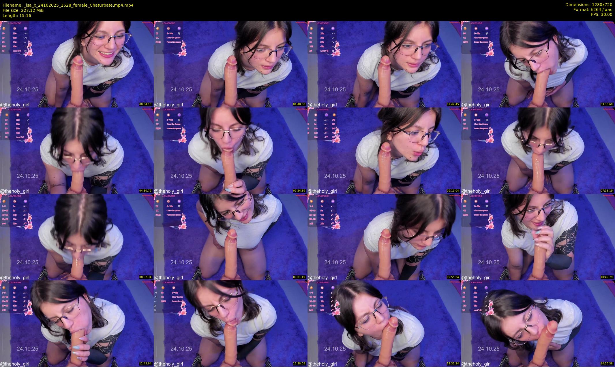 _isa_x — 16 minute Chaturbate female cam show recording, 720p, Oct 24, 2025