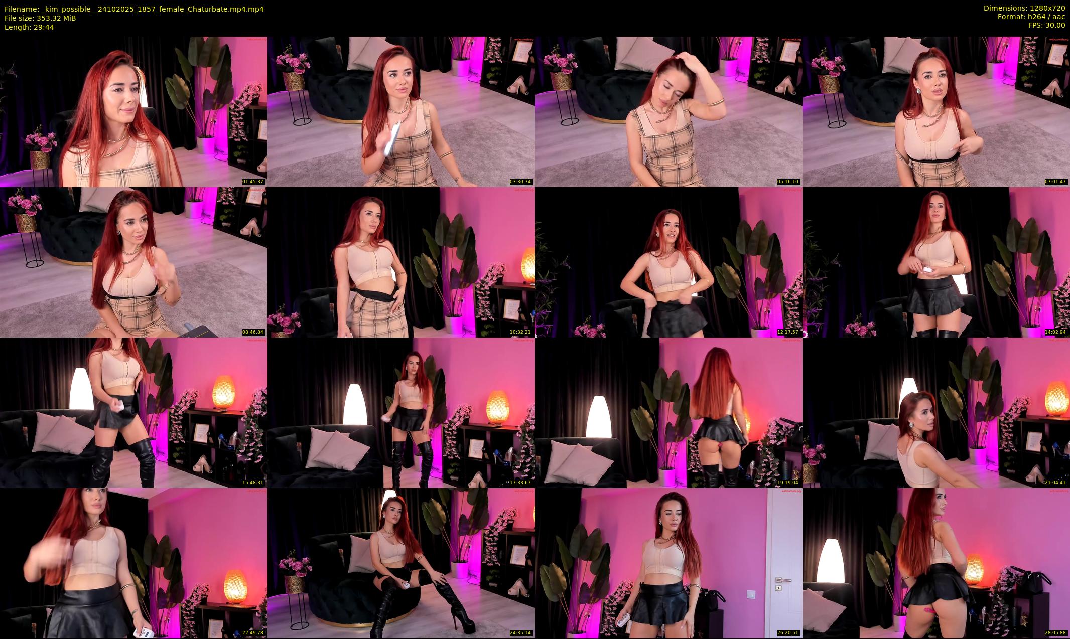 _kim_possible_ — 30 minute Chaturbate female cam show recording, 720p, Oct 24, 2025