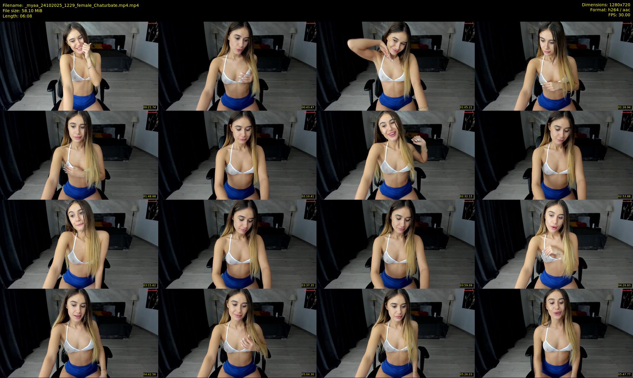 _myaa — 7 minute Chaturbate female cam show recording, 720p, Oct 24, 2025