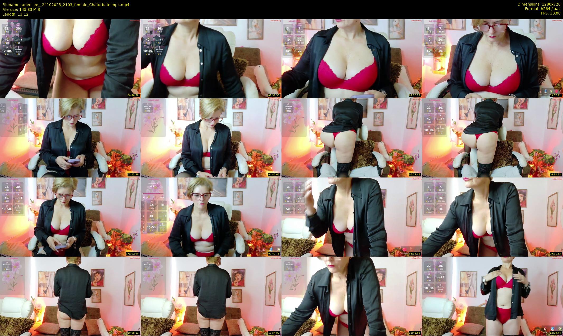 adeellee_ — 14 minute Chaturbate female cam show recording, 720p, Oct 24, 2025