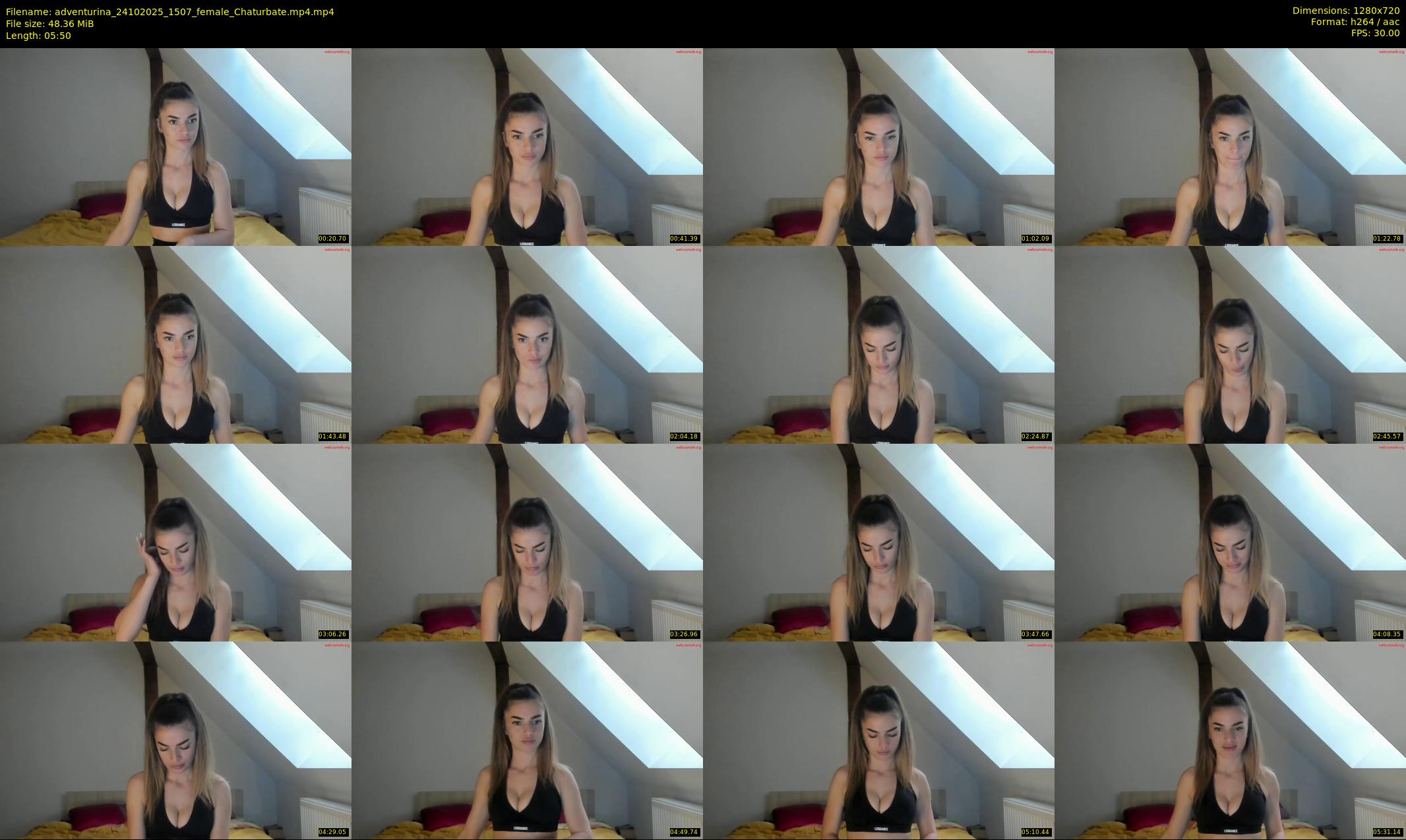 adventurina — 6 minute Chaturbate female cam show recording, 720p, Oct 24, 2025