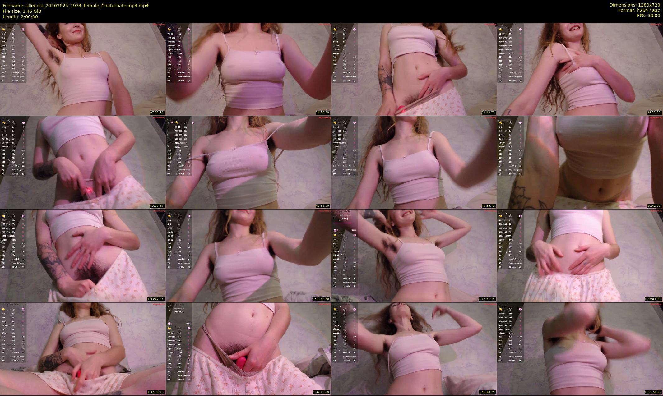 allendia — 120 minute Chaturbate female cam show recording, 720p, Oct 24, 2025