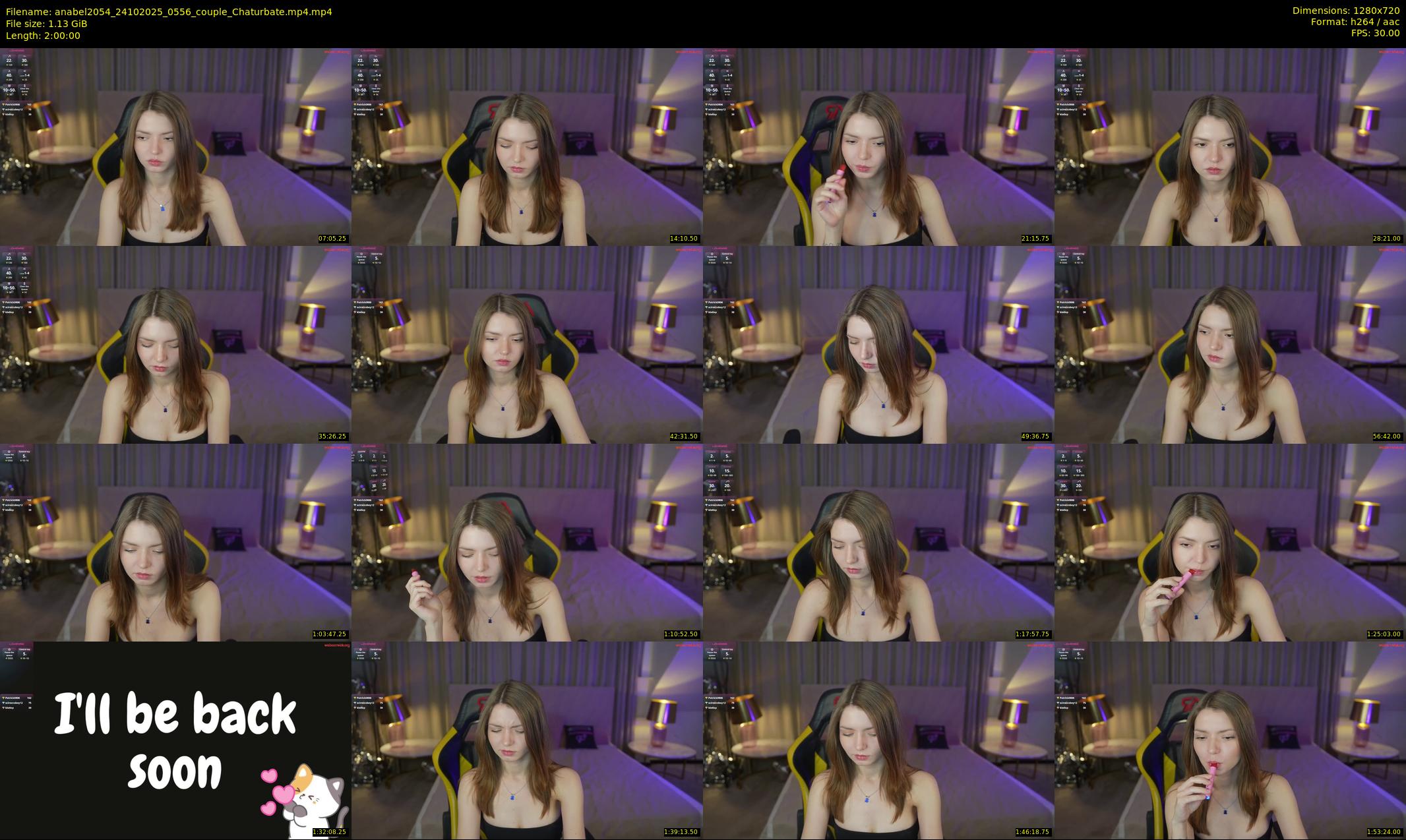 anabel2054 — 120 minute Chaturbate female cam show recording, 720p, Oct 24, 2025