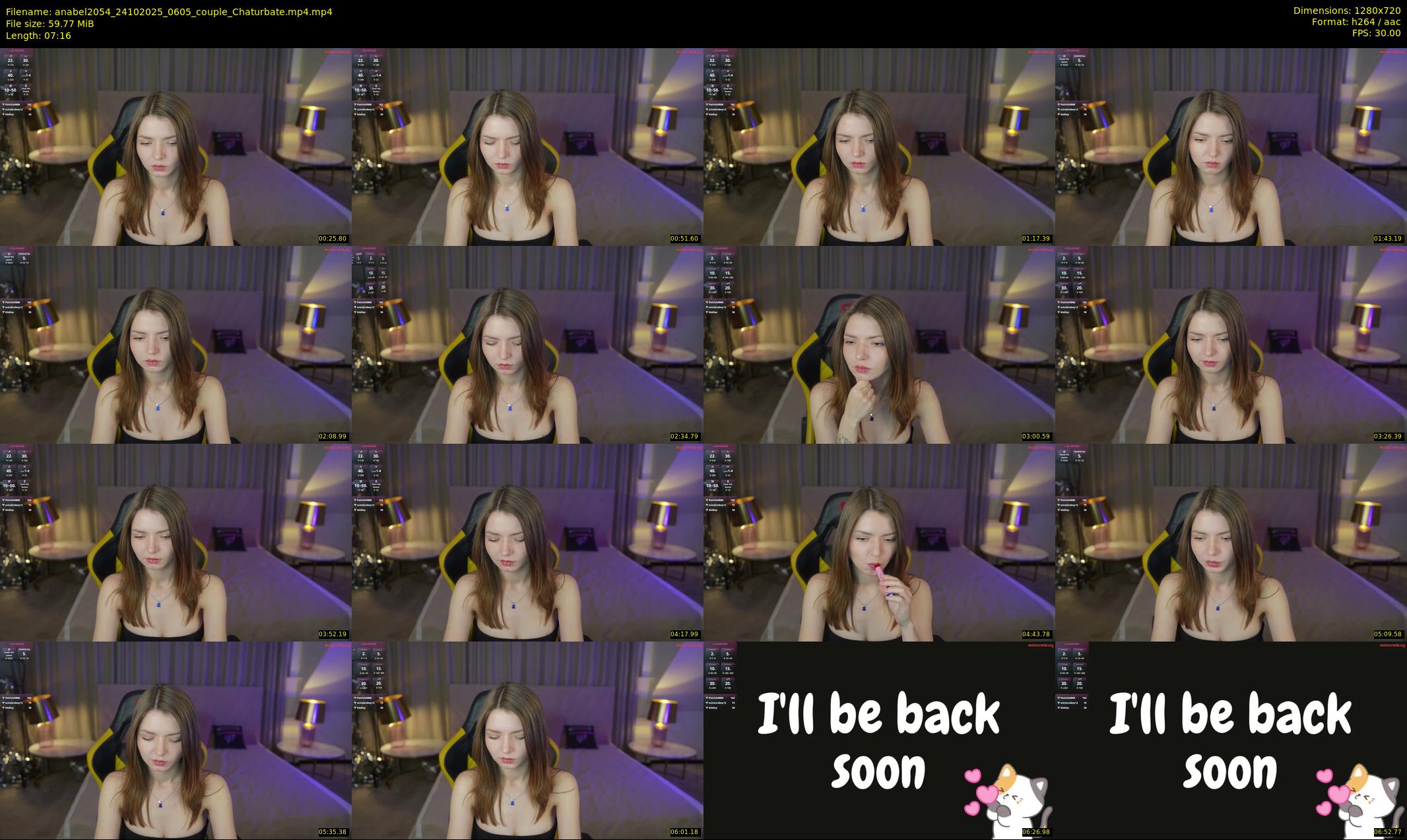 anabel2054 — 8 minute Chaturbate female cam show recording, 720p, Oct 24, 2025