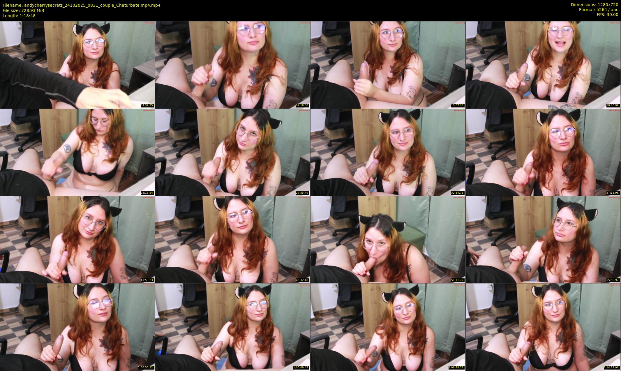 andycherrysecrets — 79 minute Chaturbate couple cam show recording, 720p, Oct 24, 2025