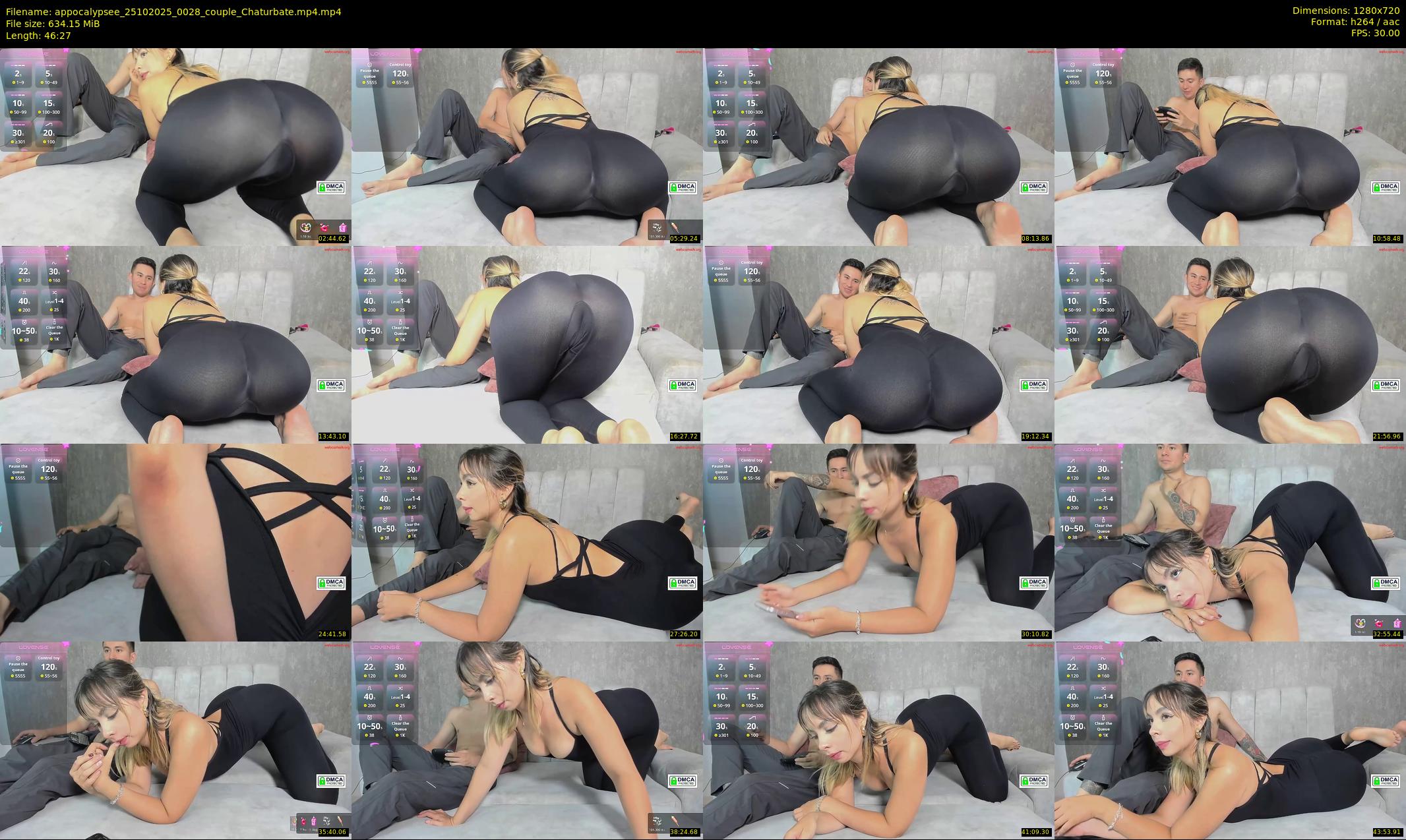 appocalypsee — 47 minute Chaturbate couple cam show recording, 720p, Oct 25, 2025