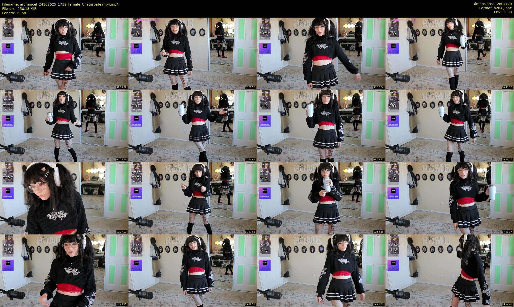 archancel — 20 minute Chaturbate female cam show recording, 720p, Oct 24, 2025