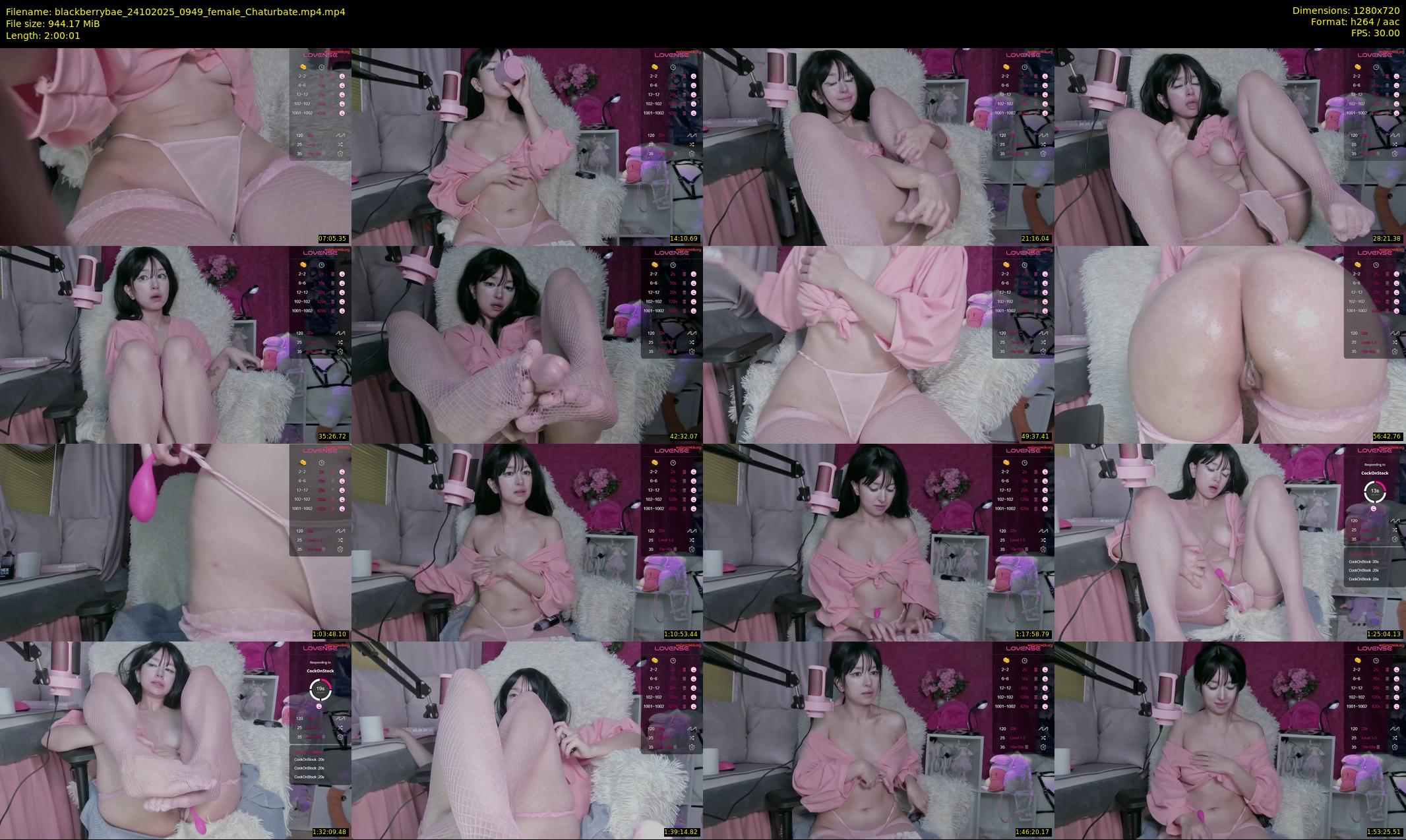 blackberrybae — 121 minute Chaturbate female cam show recording, 720p, Oct 24, 2025
