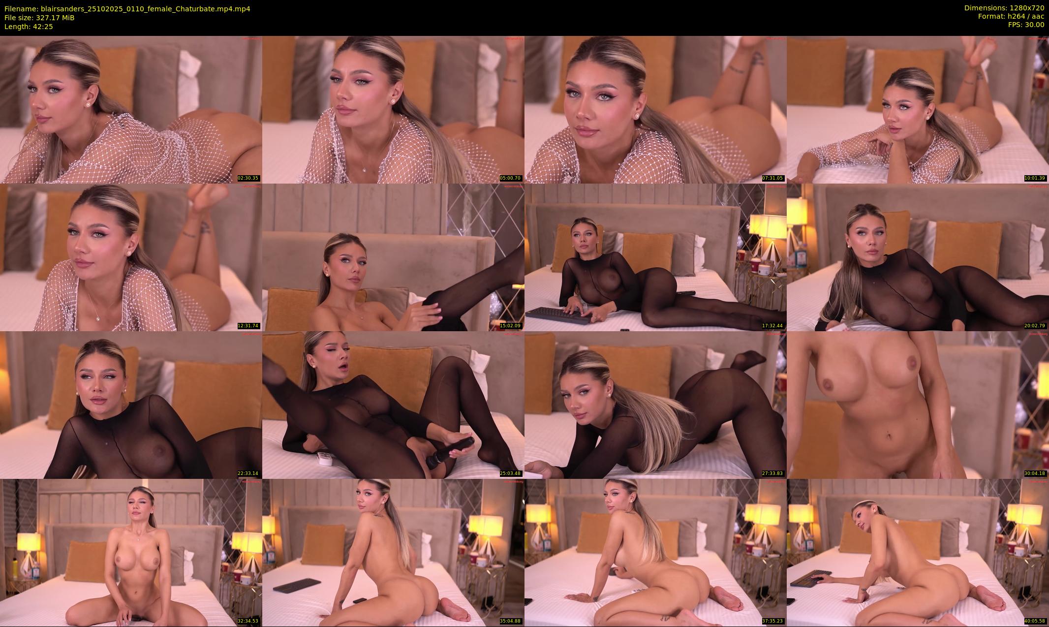 blairsanders — 43 minute Chaturbate female cam show recording, 720p, Oct 25, 2025