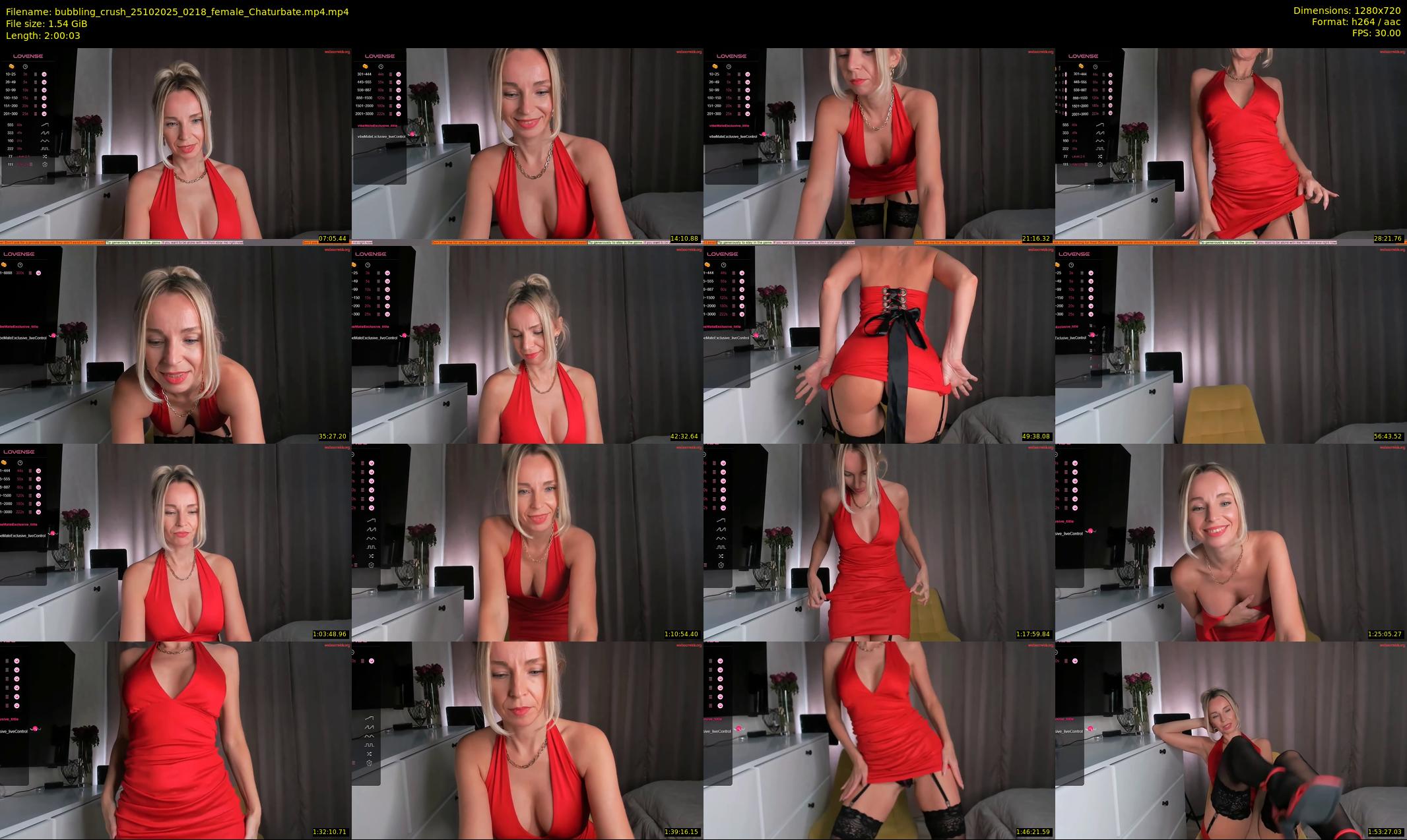 bubbling_crush — 121 minute Chaturbate female cam show recording, 720p, Oct 25, 2025