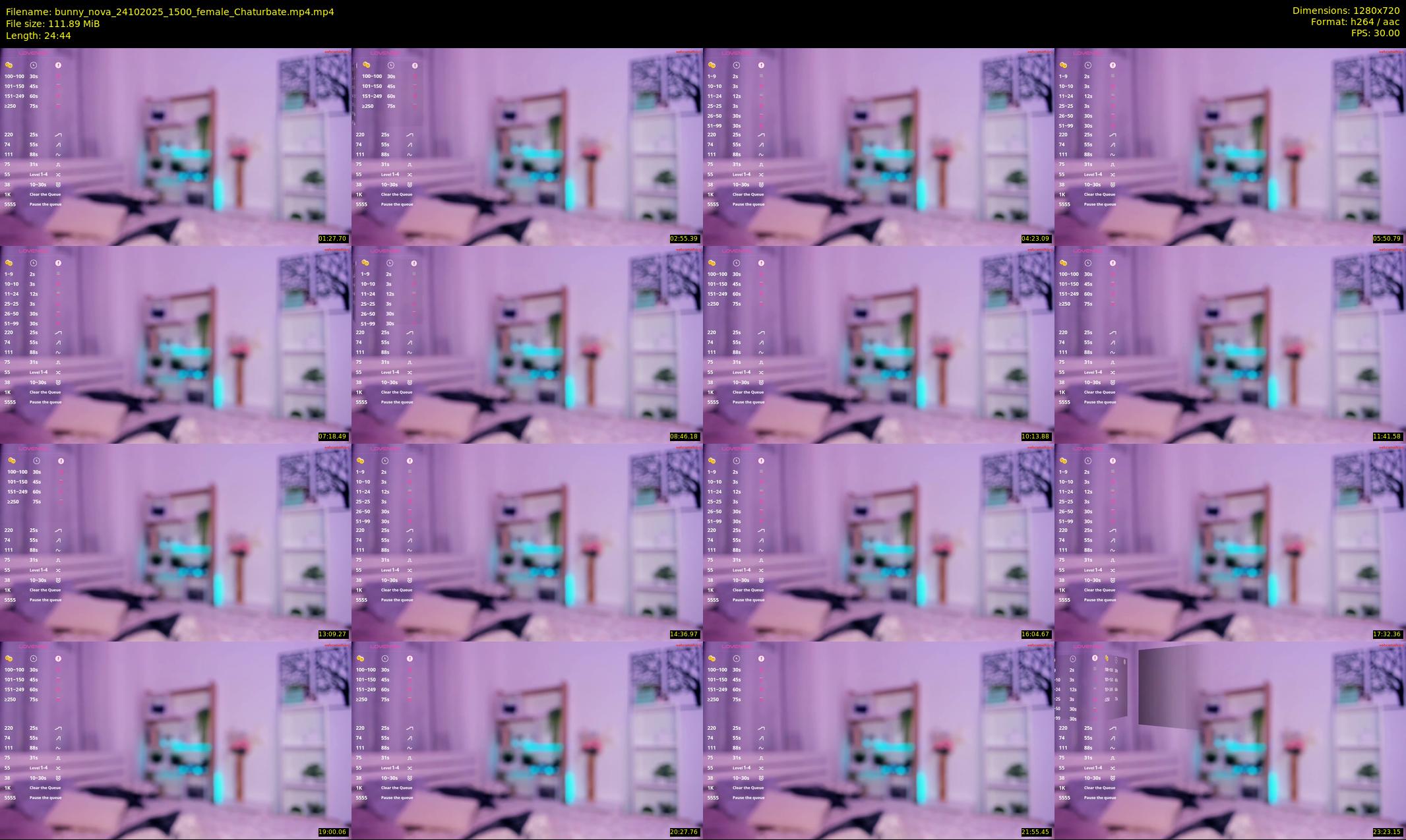 bunny_nova — 25 minute Chaturbate female cam show recording, 720p, Oct 24, 2025