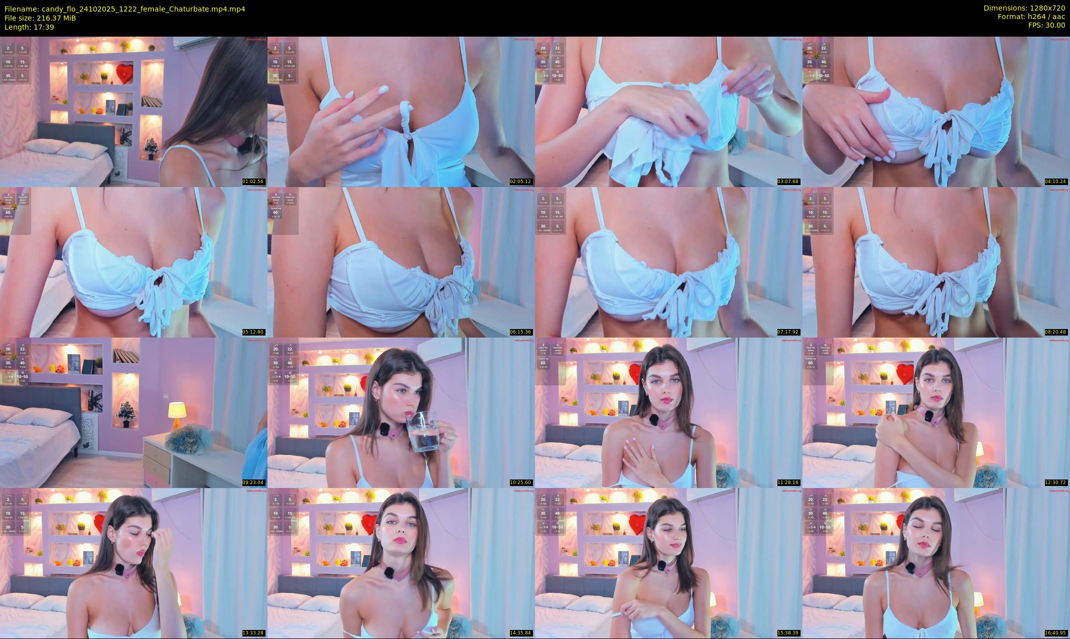 candy_flo — 18 minute Chaturbate female cam show recording, 720p, Oct 24, 2025