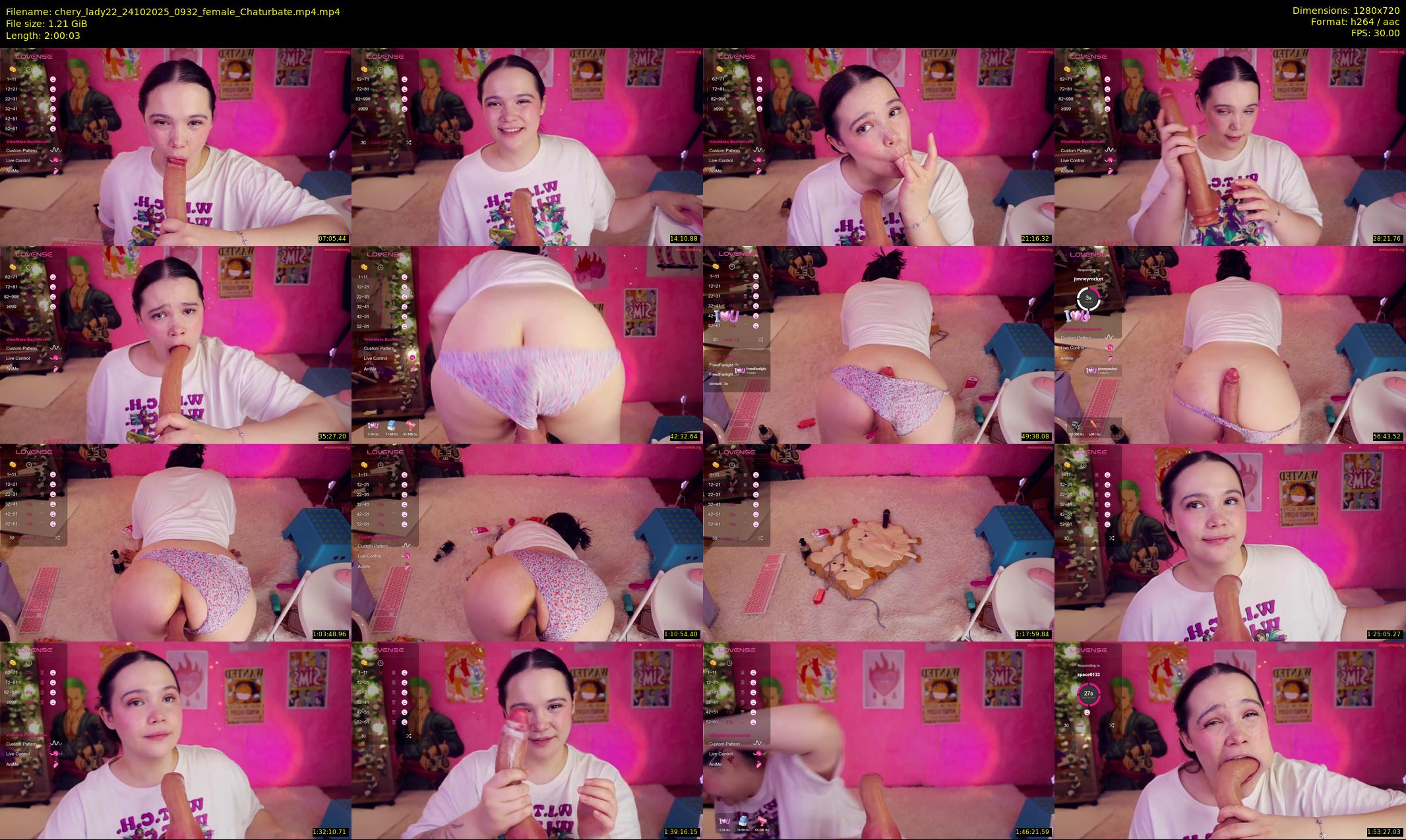 chery_lady22 — 121 minute Chaturbate female cam show recording, 720p, Oct 24, 2025