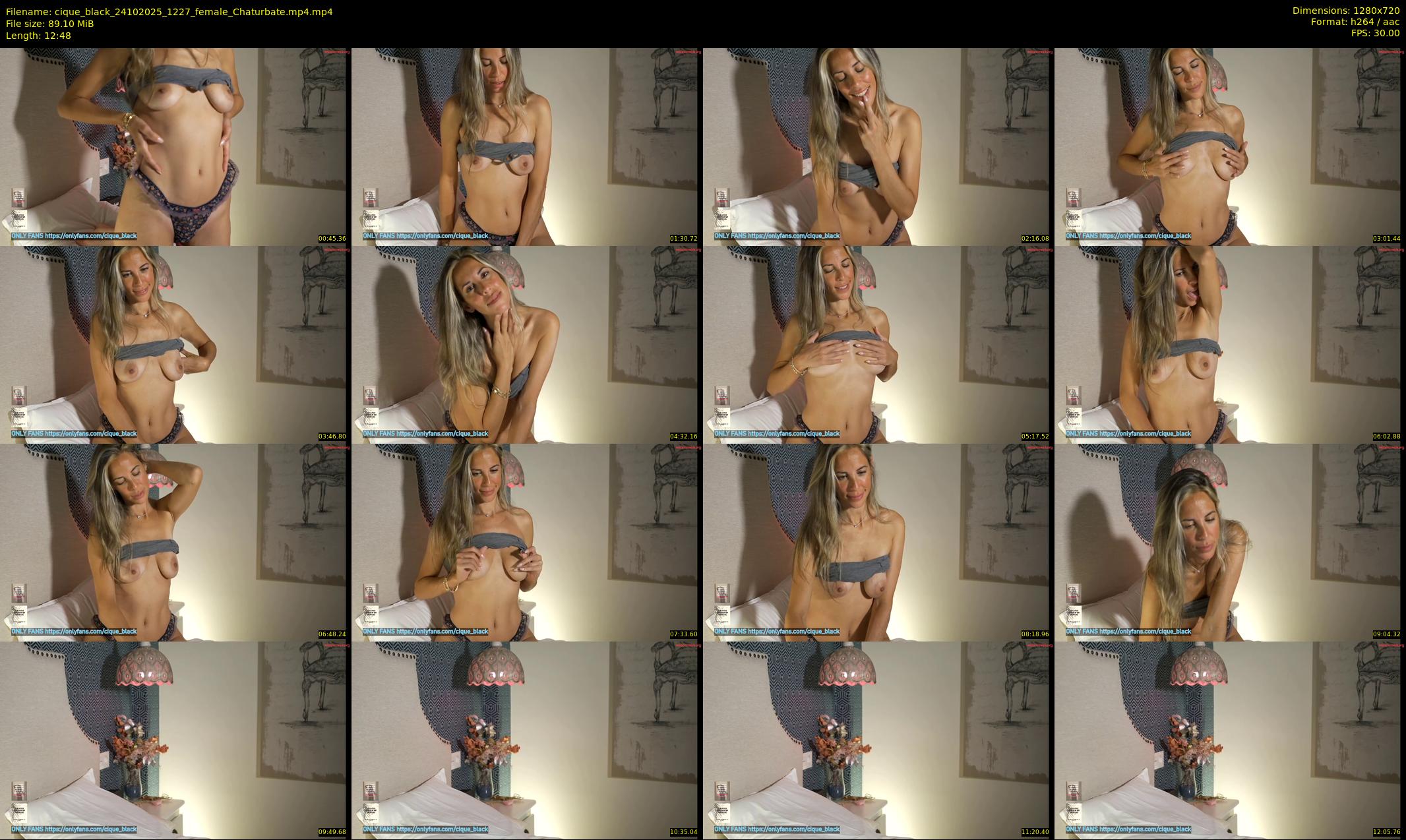 cique_black — 13 minute Chaturbate female cam show recording, 720p, Oct 24, 2025