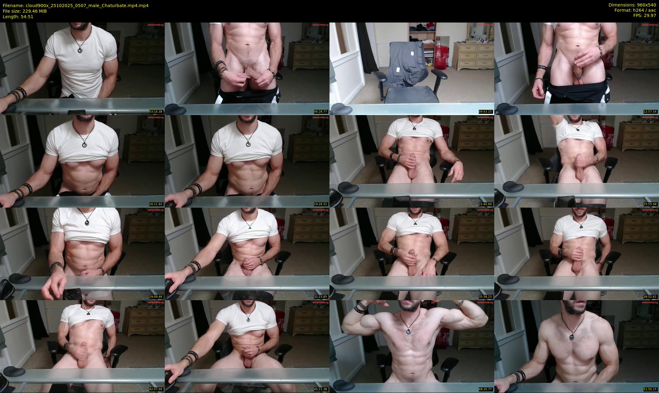 cloud900x — 55 minute Chaturbate male cam show recording, 480p, Oct 25, 2025