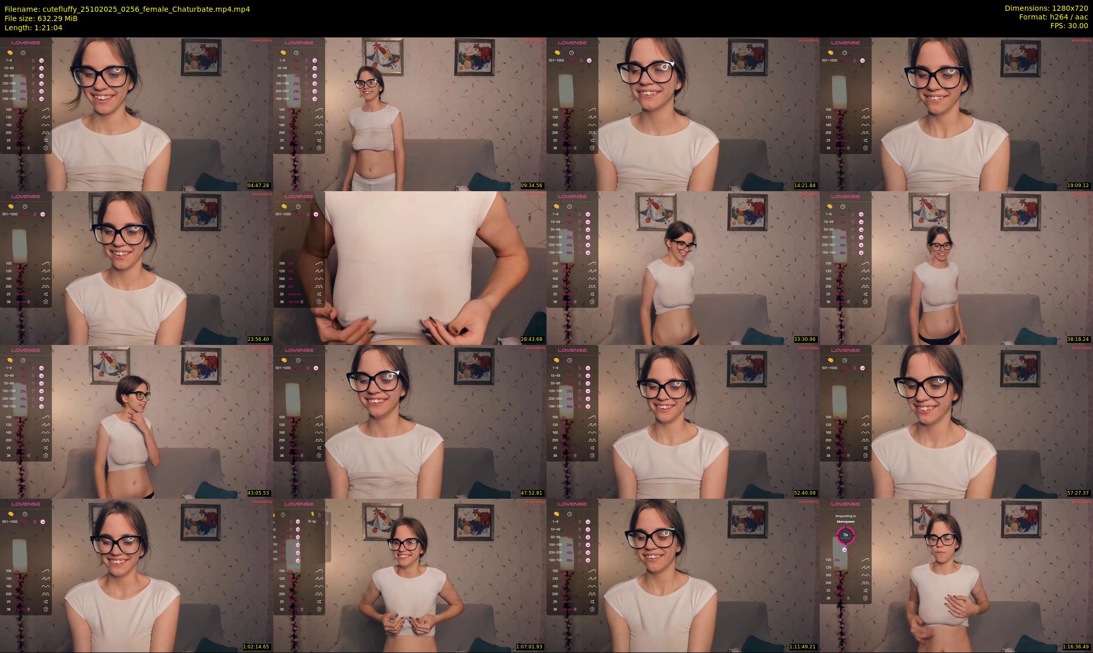 cutefluffy — 82 minute Chaturbate female cam show recording, 720p, Oct 25, 2025
