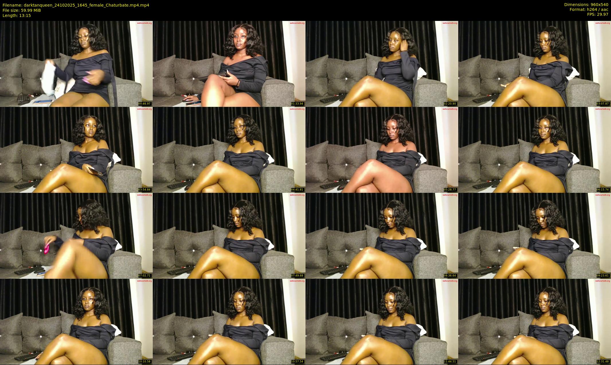 darktanqueen — 14 minute Chaturbate female cam show recording, 480p, Oct 24, 2025