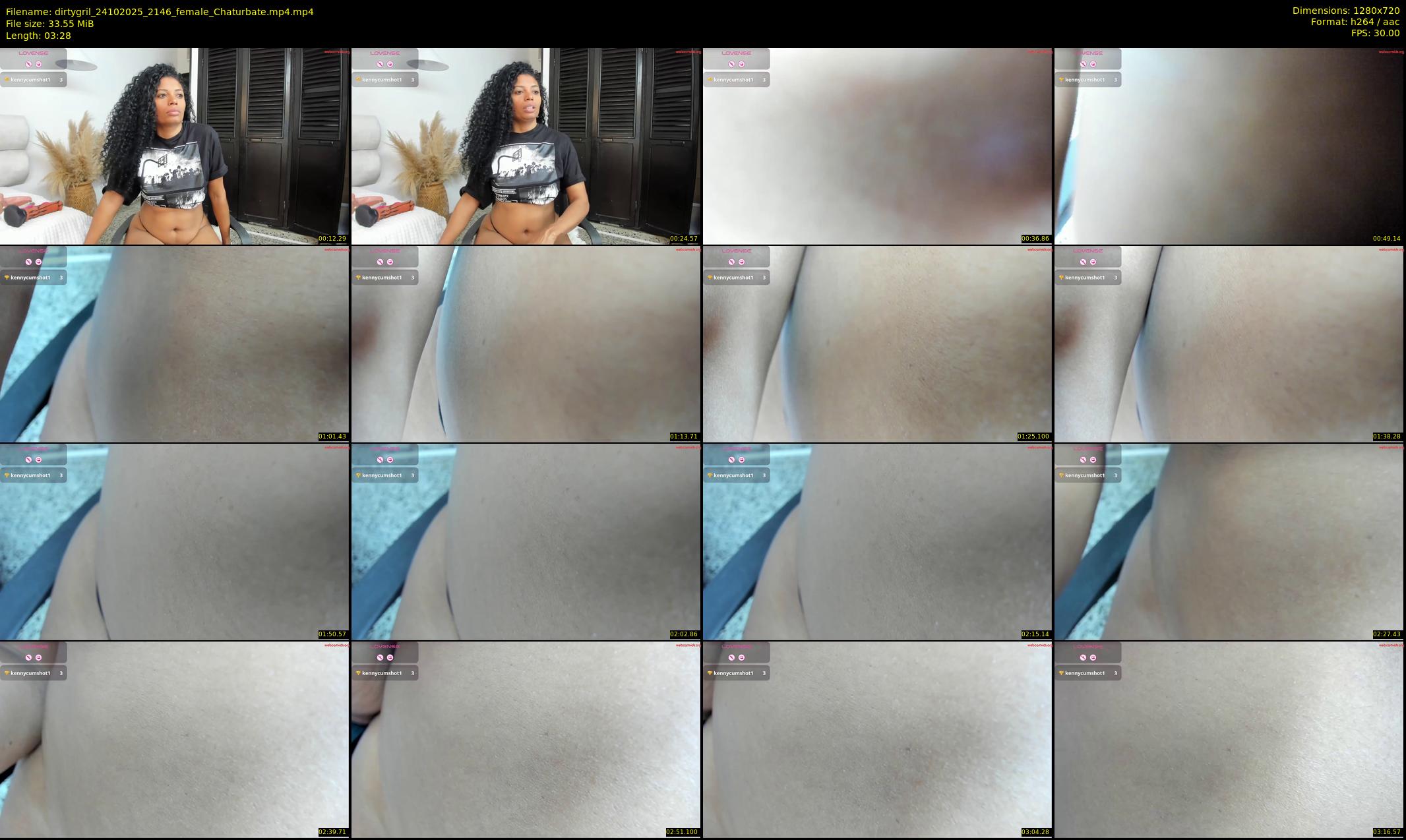 dirtygril — 4 minute Chaturbate female cam show recording, 720p, Oct 24, 2025