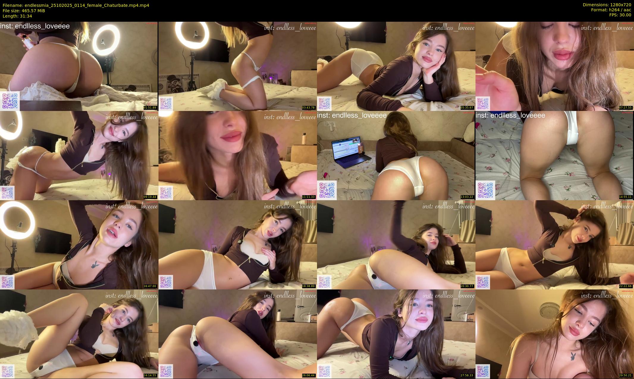 endlessmia — 32 minute Chaturbate female cam show recording, 720p, Oct 25, 2025