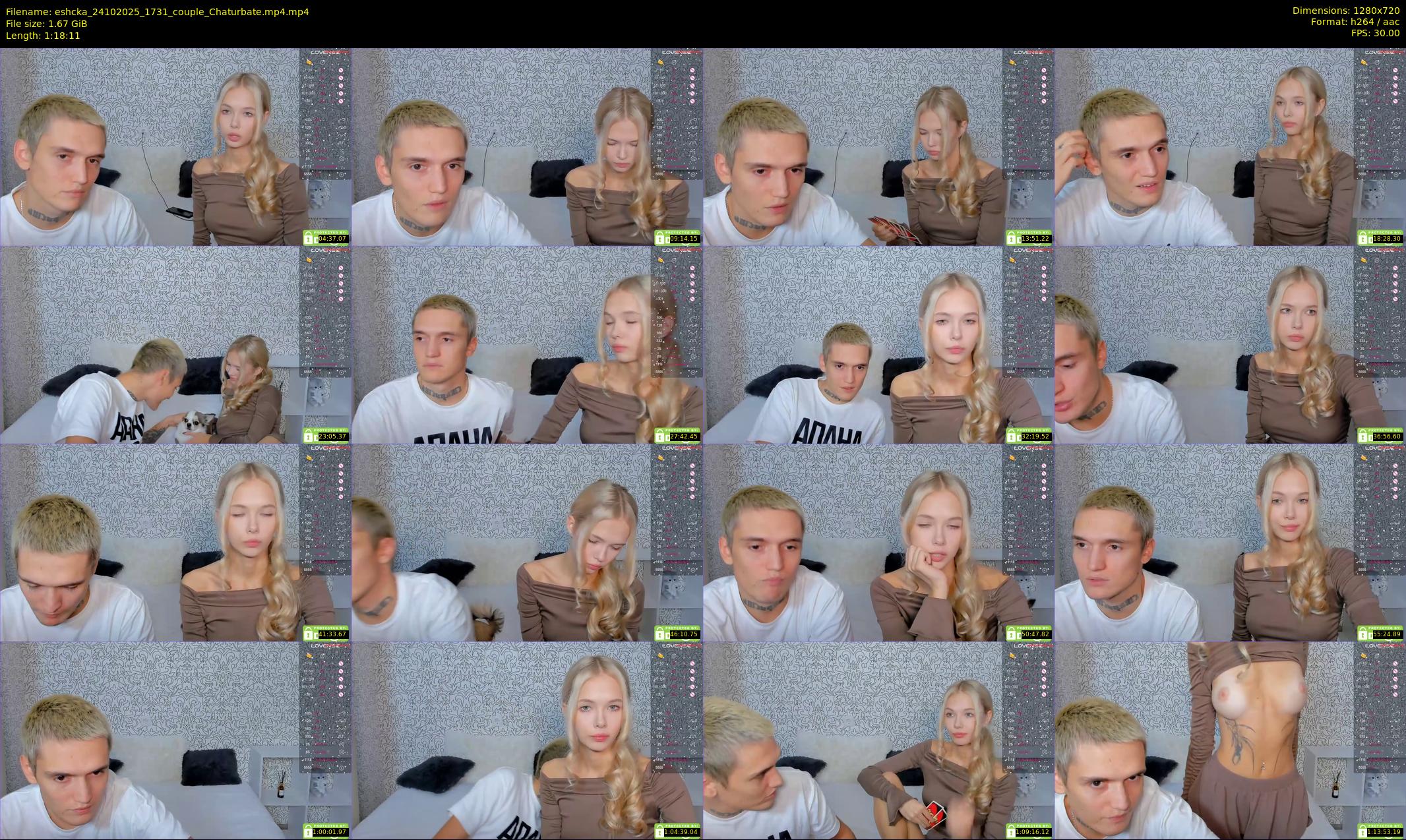 eshcka — 79 minute Chaturbate couple cam show recording, 720p, Oct 24, 2025