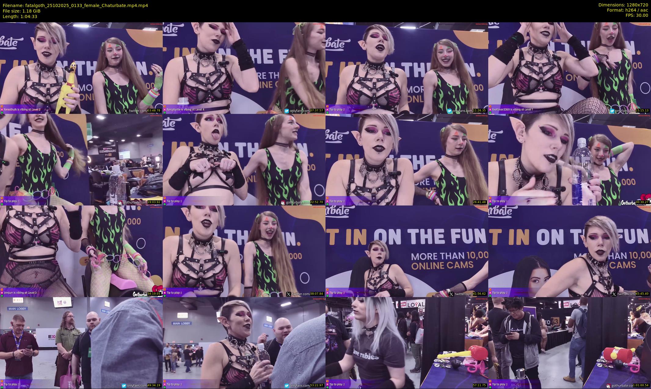 fatalgoth — 65 minute Chaturbate couple cam show recording, 720p, Oct 25, 2025