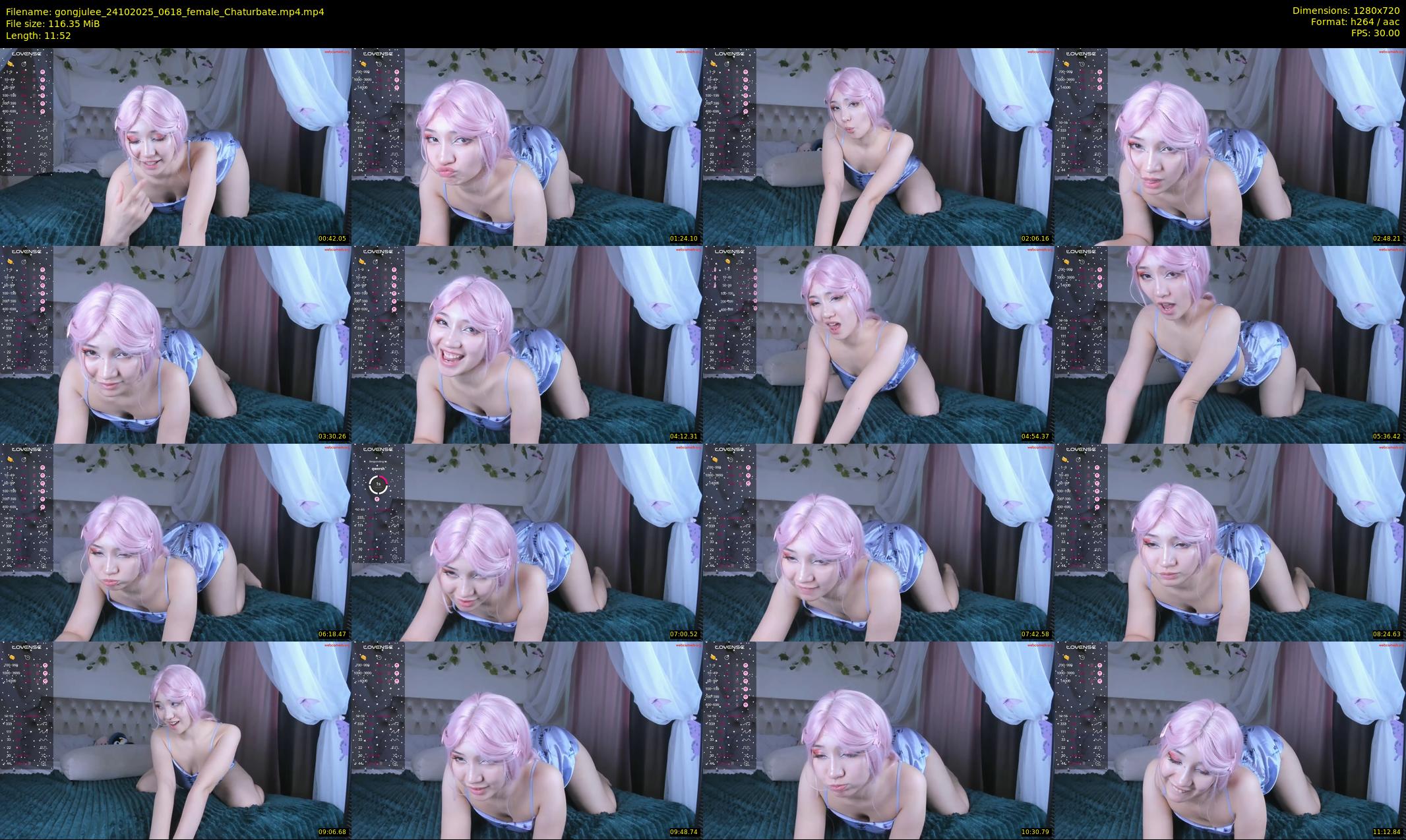 gongjulee — 12 minute Chaturbate female cam show recording, 720p, Oct 24, 2025