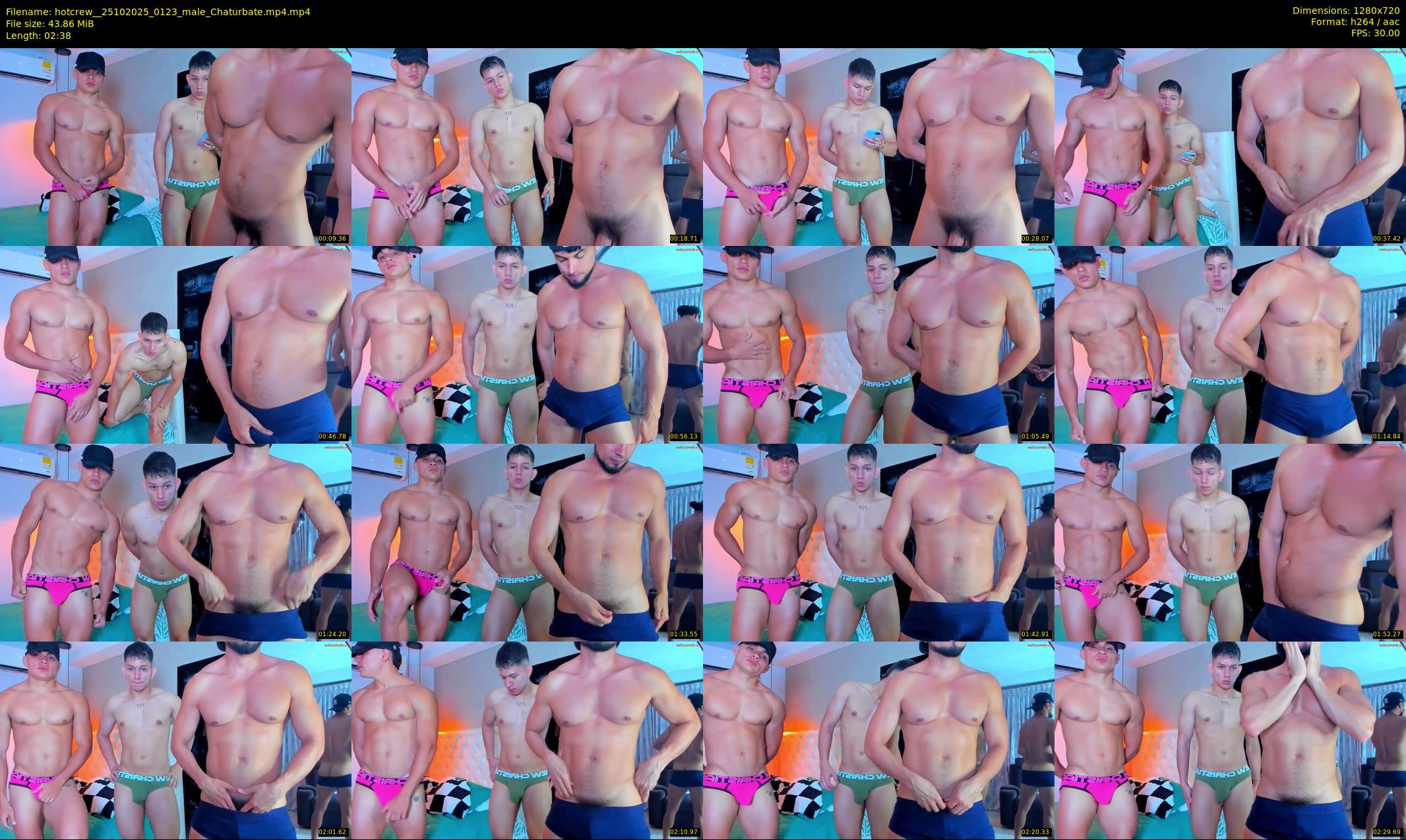 hotcrew_ — 3 minute Chaturbate male cam show recording, 720p, Oct 25, 2025