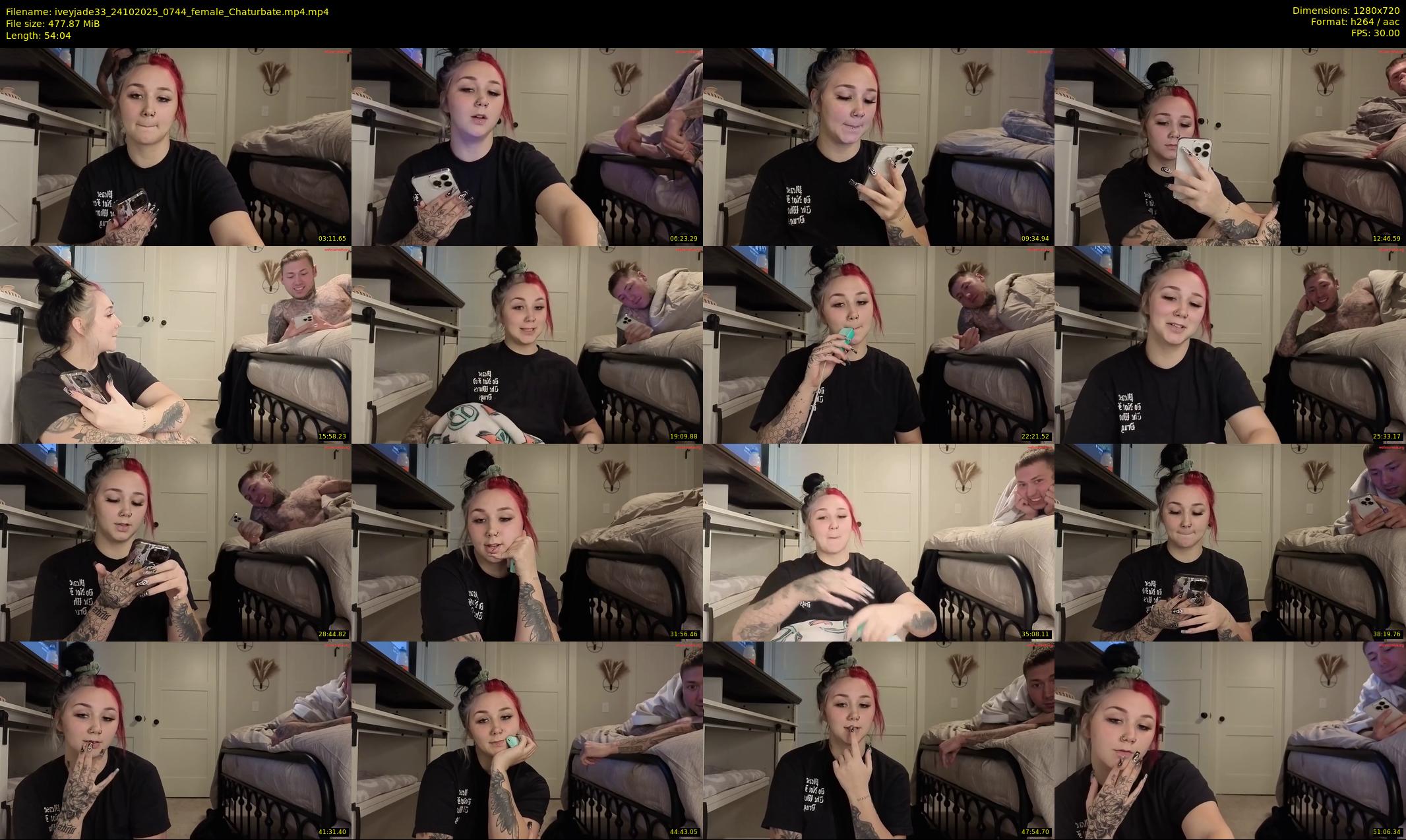 iveyjade33 — 55 minute Chaturbate female cam show recording, 720p, Oct 24, 2025