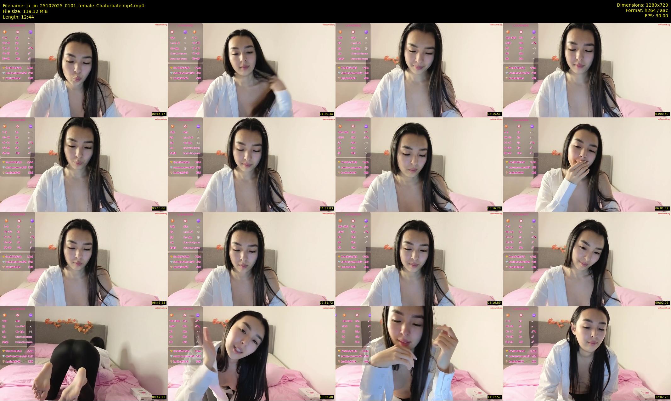 ju_jin — 13 minute Chaturbate female cam show recording, 720p, Oct 25, 2025