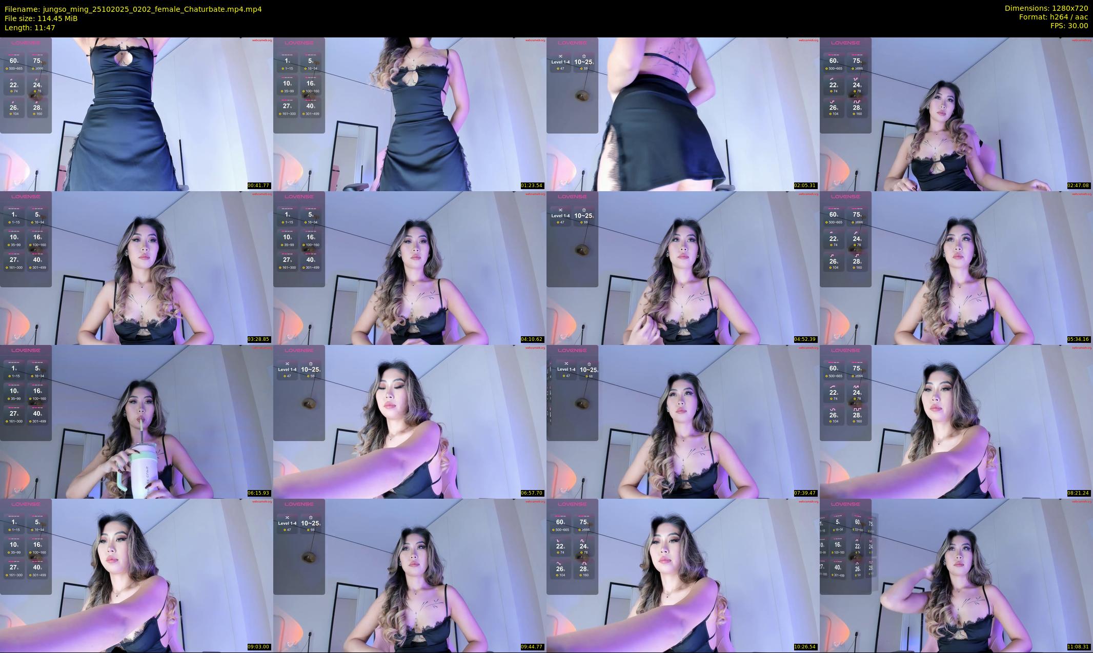 jungso_ming — 12 minute Chaturbate female cam show recording, 720p, Oct 25, 2025