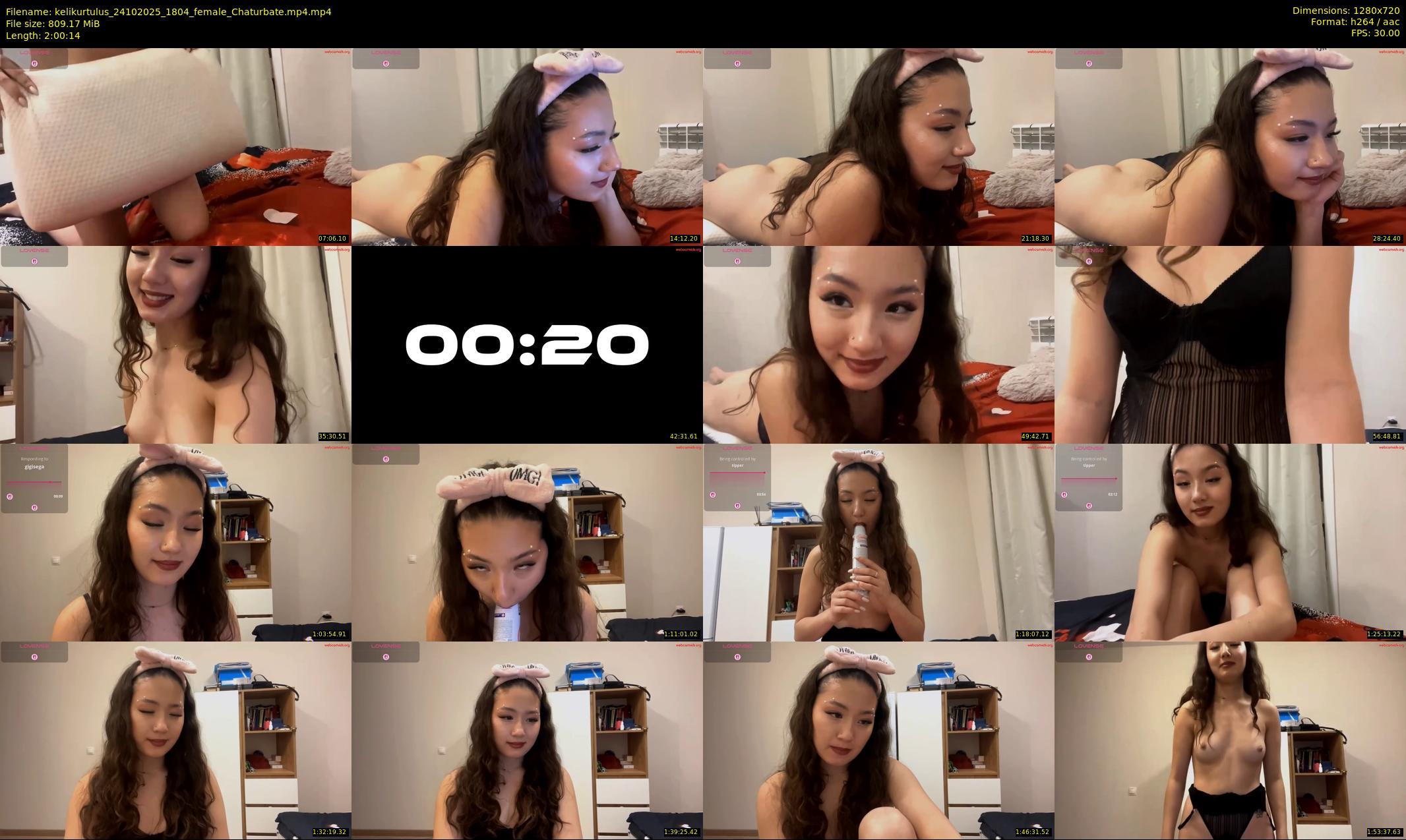kelikurtulus — 121 minute Chaturbate female cam show recording, 720p, Oct 24, 2025