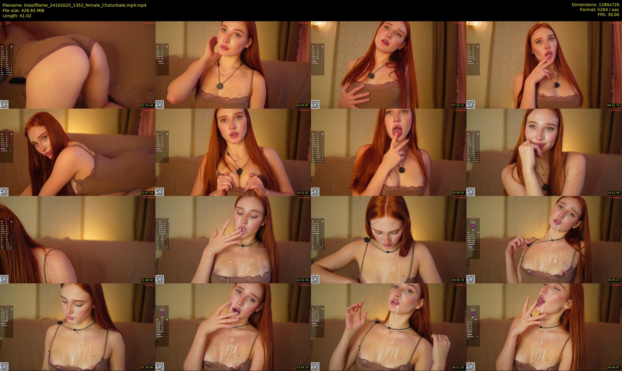 kissofflame — 42 minute Chaturbate female cam show recording, 720p, Oct 24, 2025