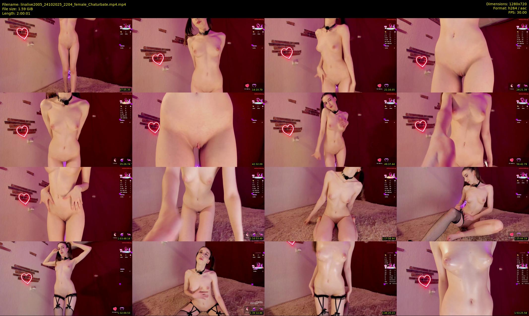 linalive2005 — 121 minute Chaturbate female cam show recording, 720p, Oct 24, 2025