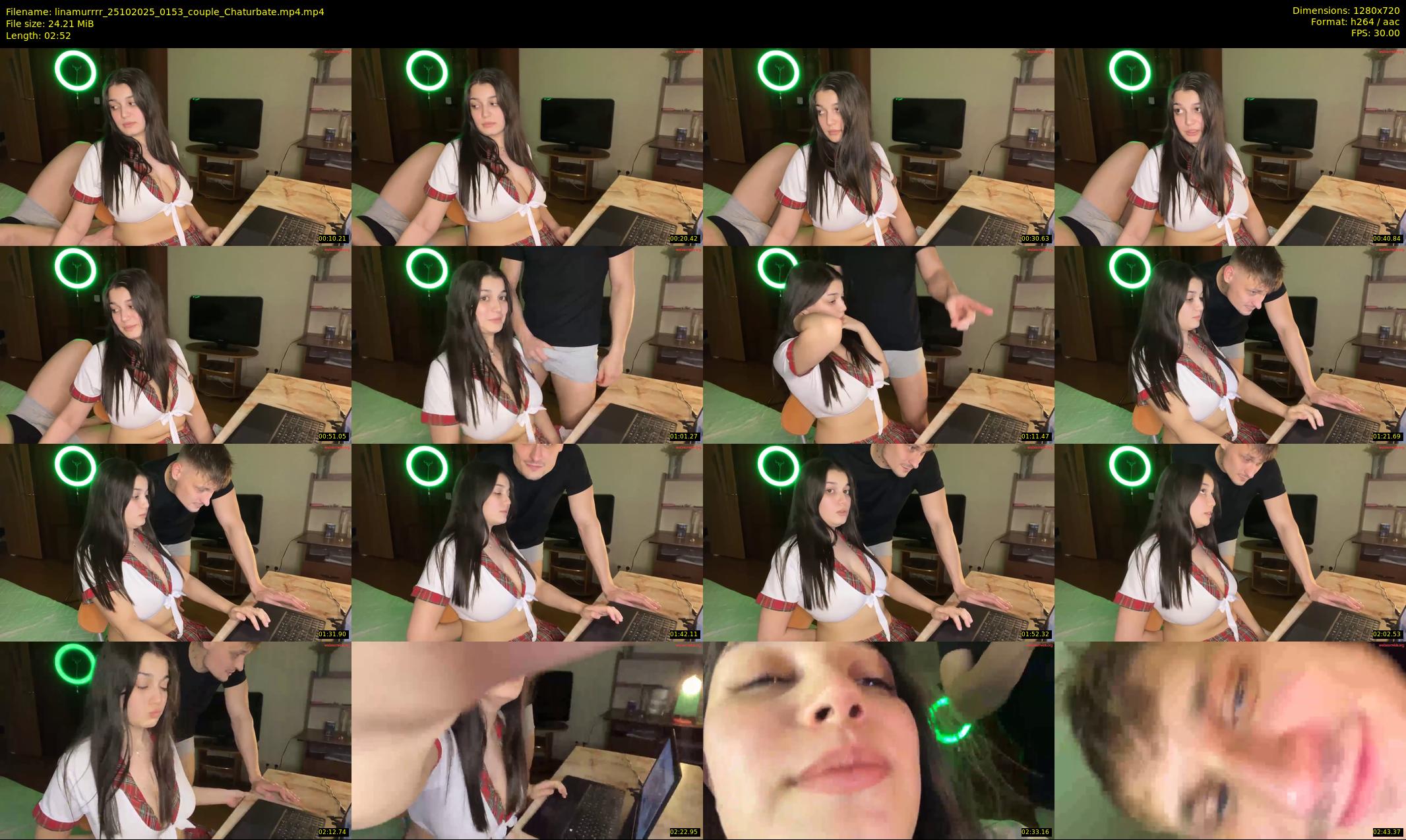linamurrrr — 3 minute Chaturbate couple cam show recording, 720p, Oct 25, 2025