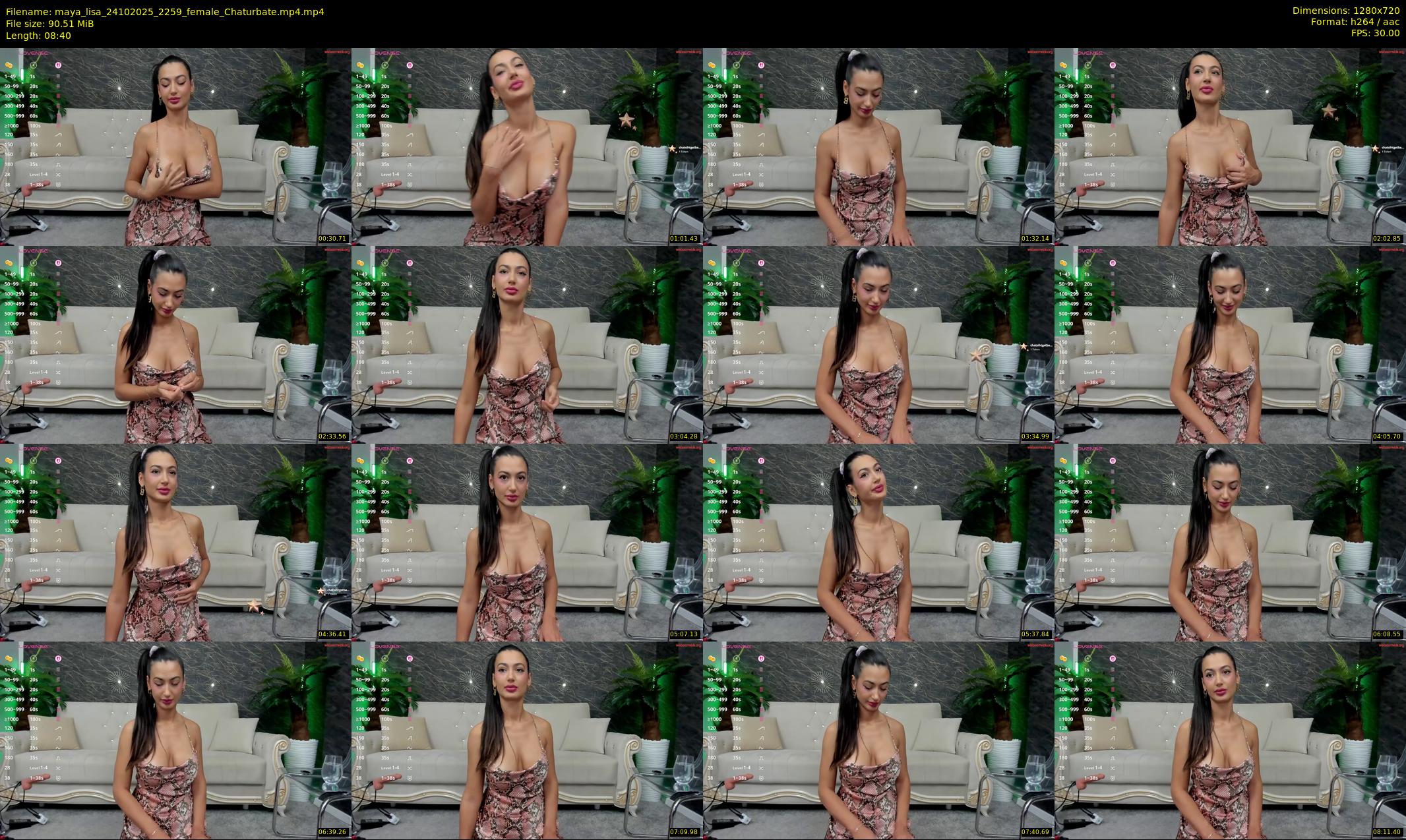maya_lisa — 9 minute Chaturbate female cam show recording, 720p, Oct 24, 2025