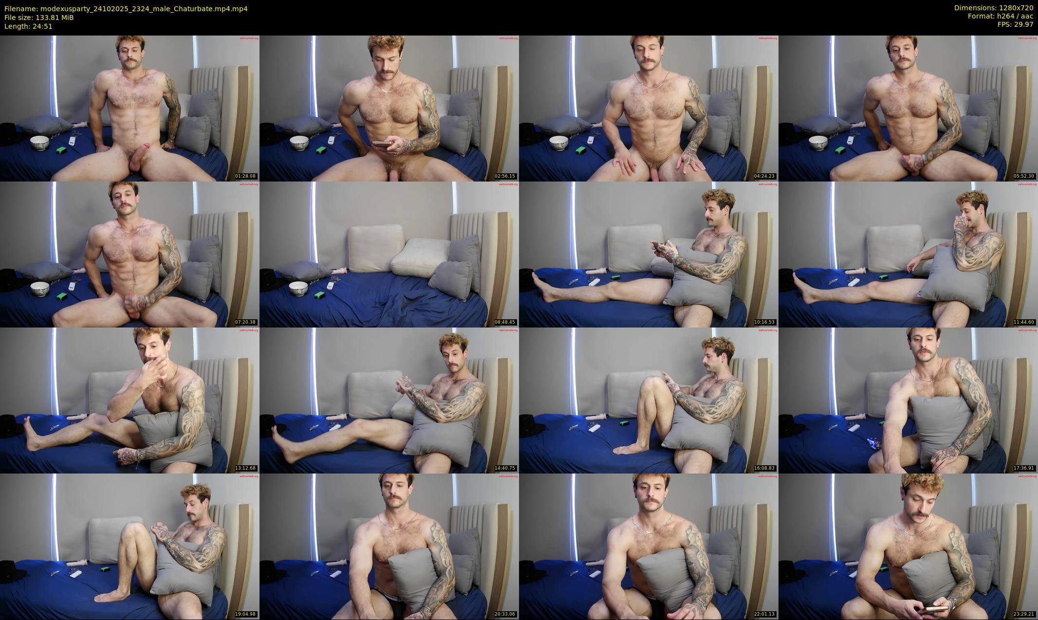 modexusparty — 25 minute Chaturbate male cam show recording, 720p, Oct 24, 2025