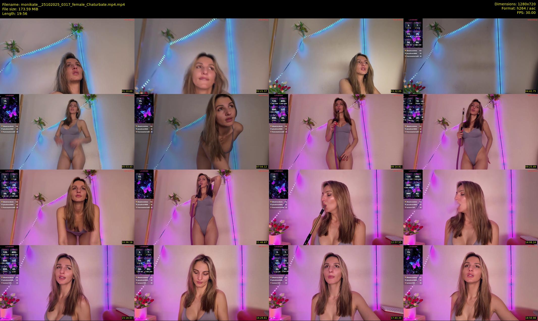 monikate_ — 20 minute Chaturbate couple cam show recording, 720p, Oct 25, 2025