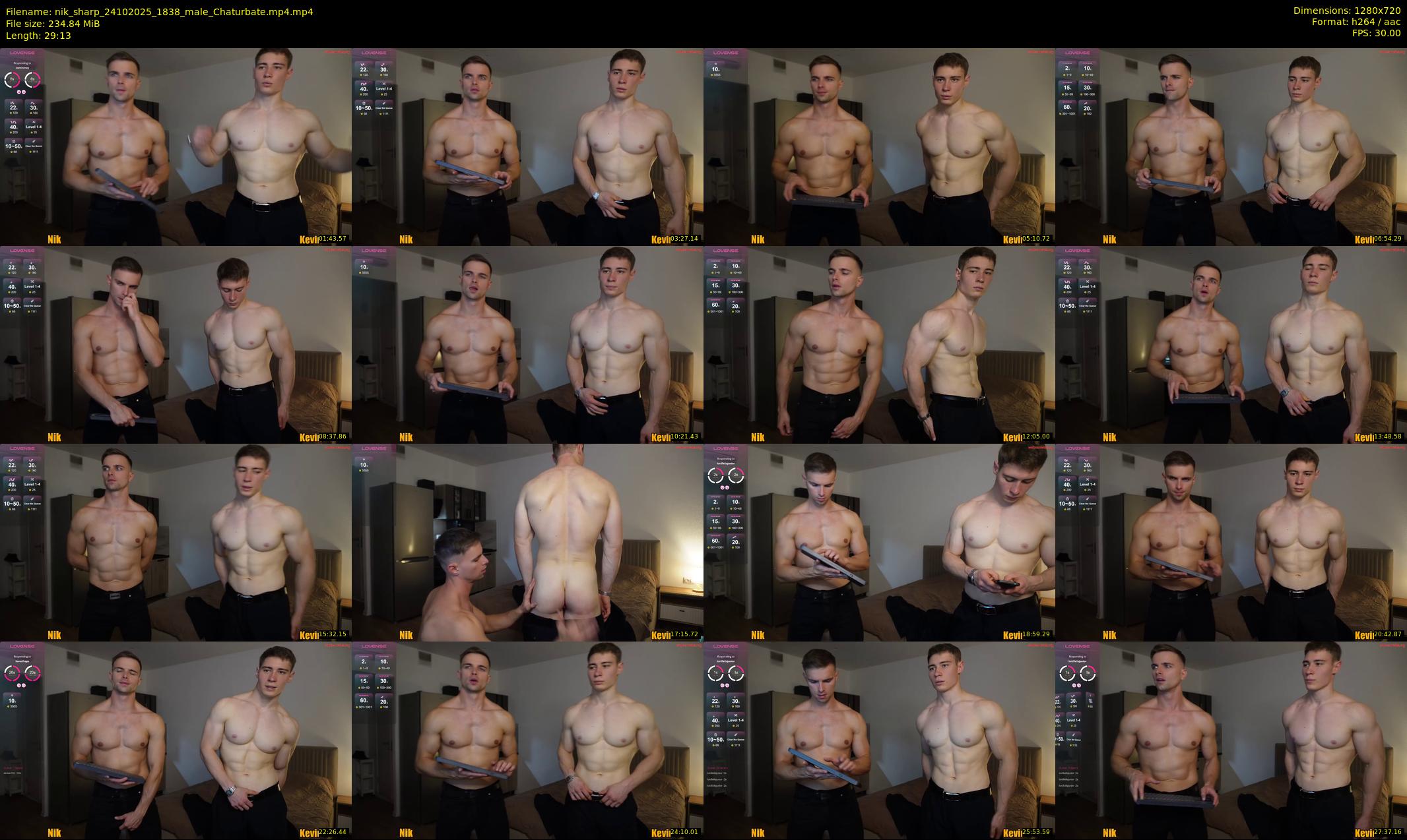 nik_sharp — 30 minute Chaturbate male cam show recording, 720p, Oct 24, 2025